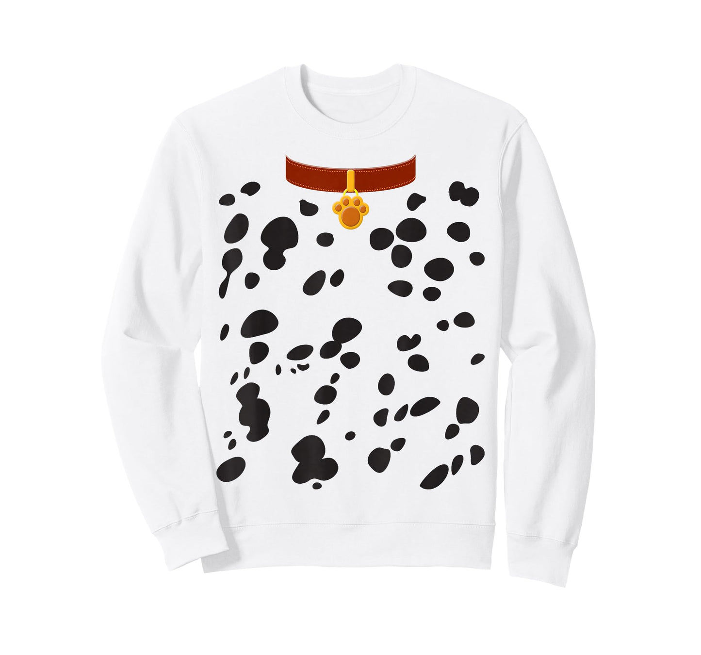 Dog Dalmatian Costume Dalmations Spots Puppy Print Halloween T-Shirt