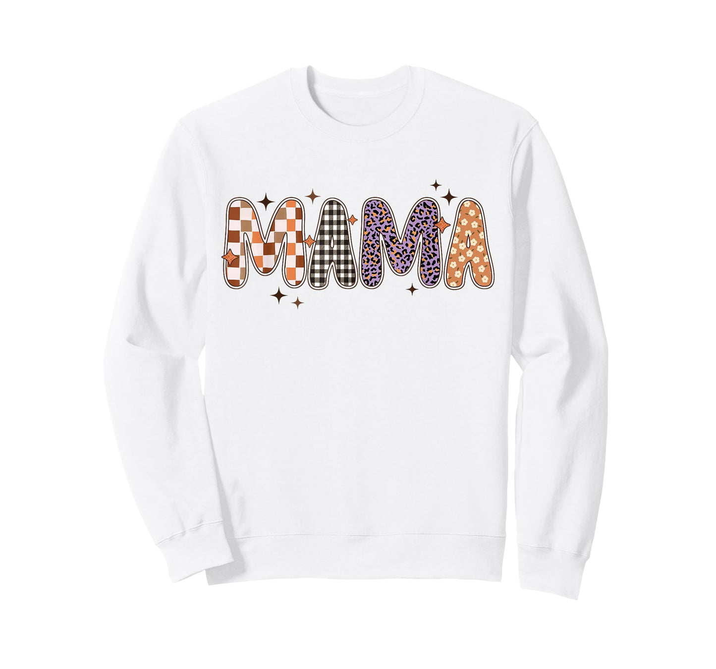 Trendy Mama Shirt Plaid Checkered Leopard Floral Pattern T-Shirt