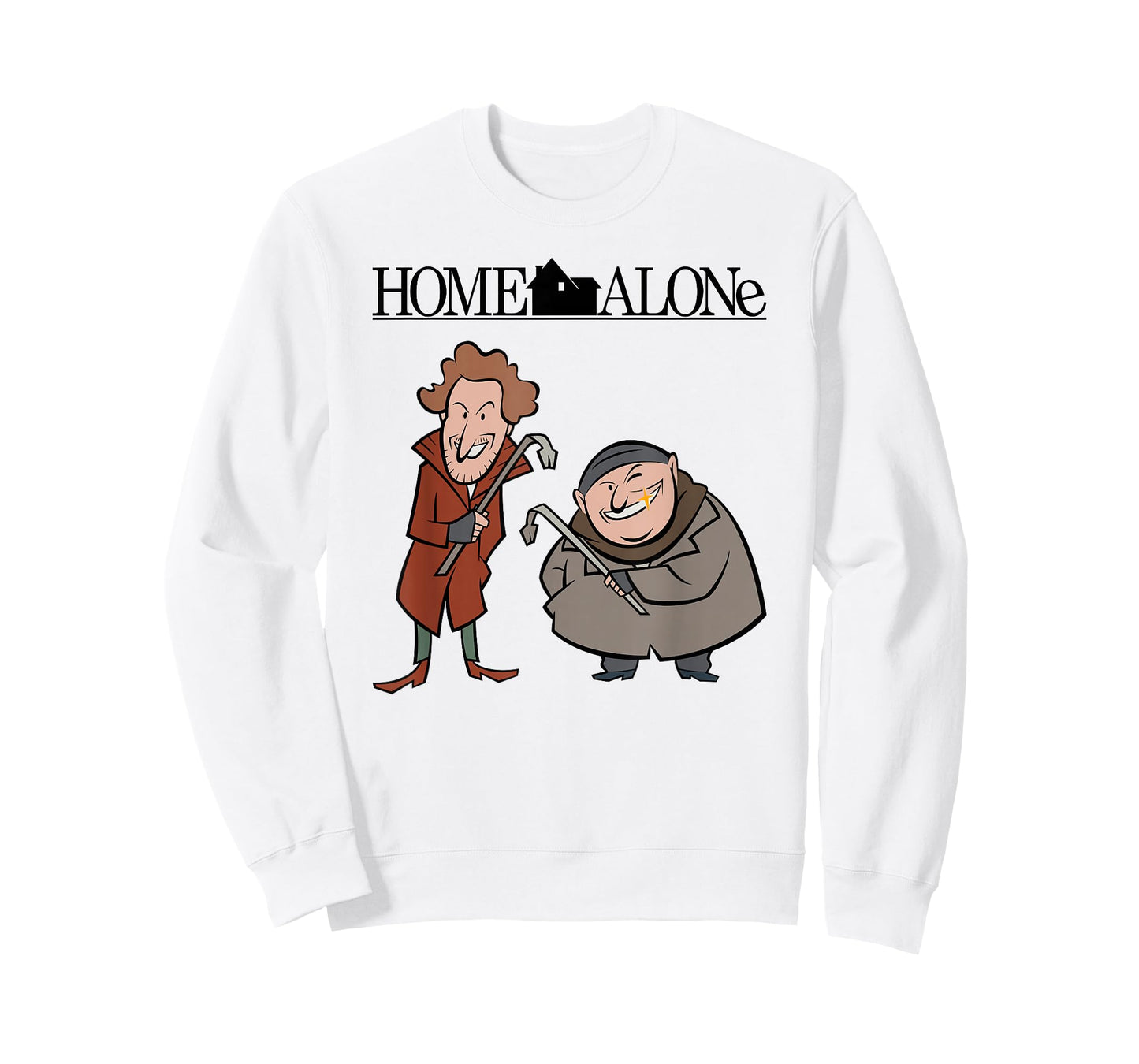 Home Alone Christmas Funny Cartoon Style Bandits T-Shirt