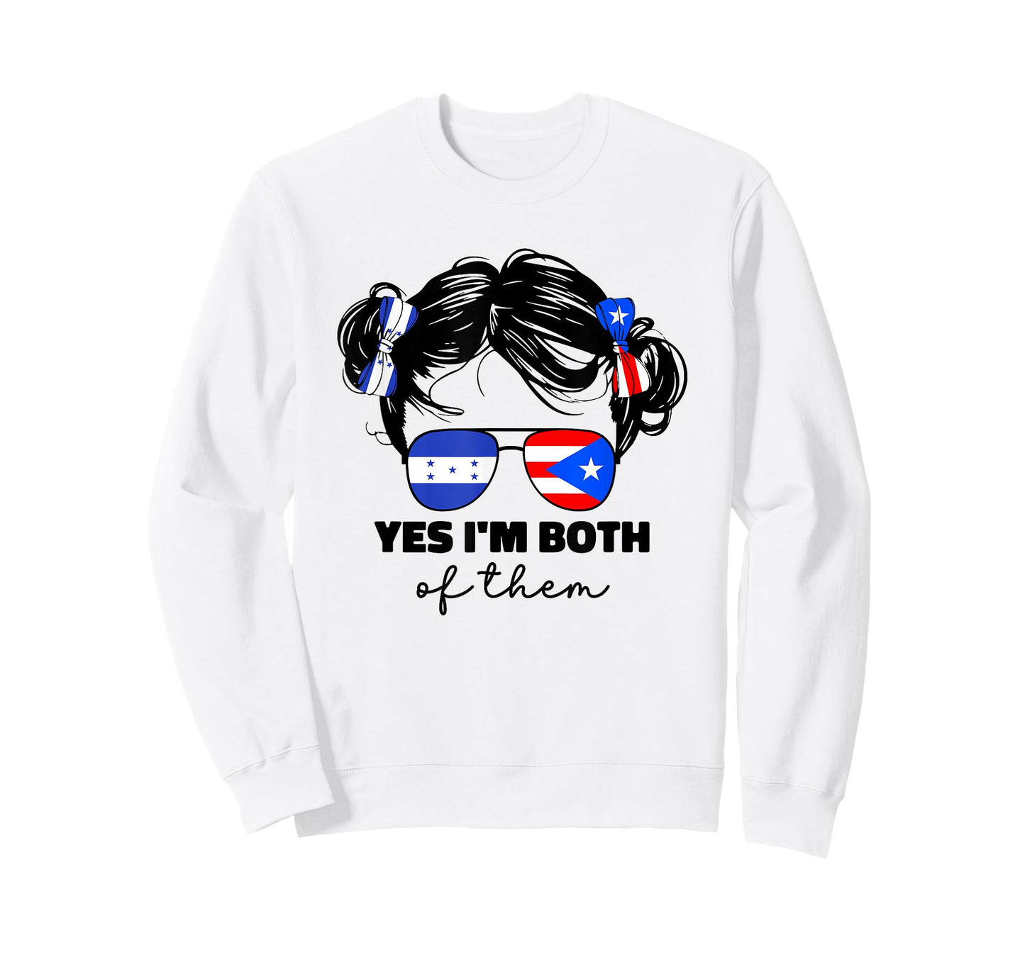Half Honduran And Puerto Rican Rico Honduras Flag Kids Girl T-Shirt