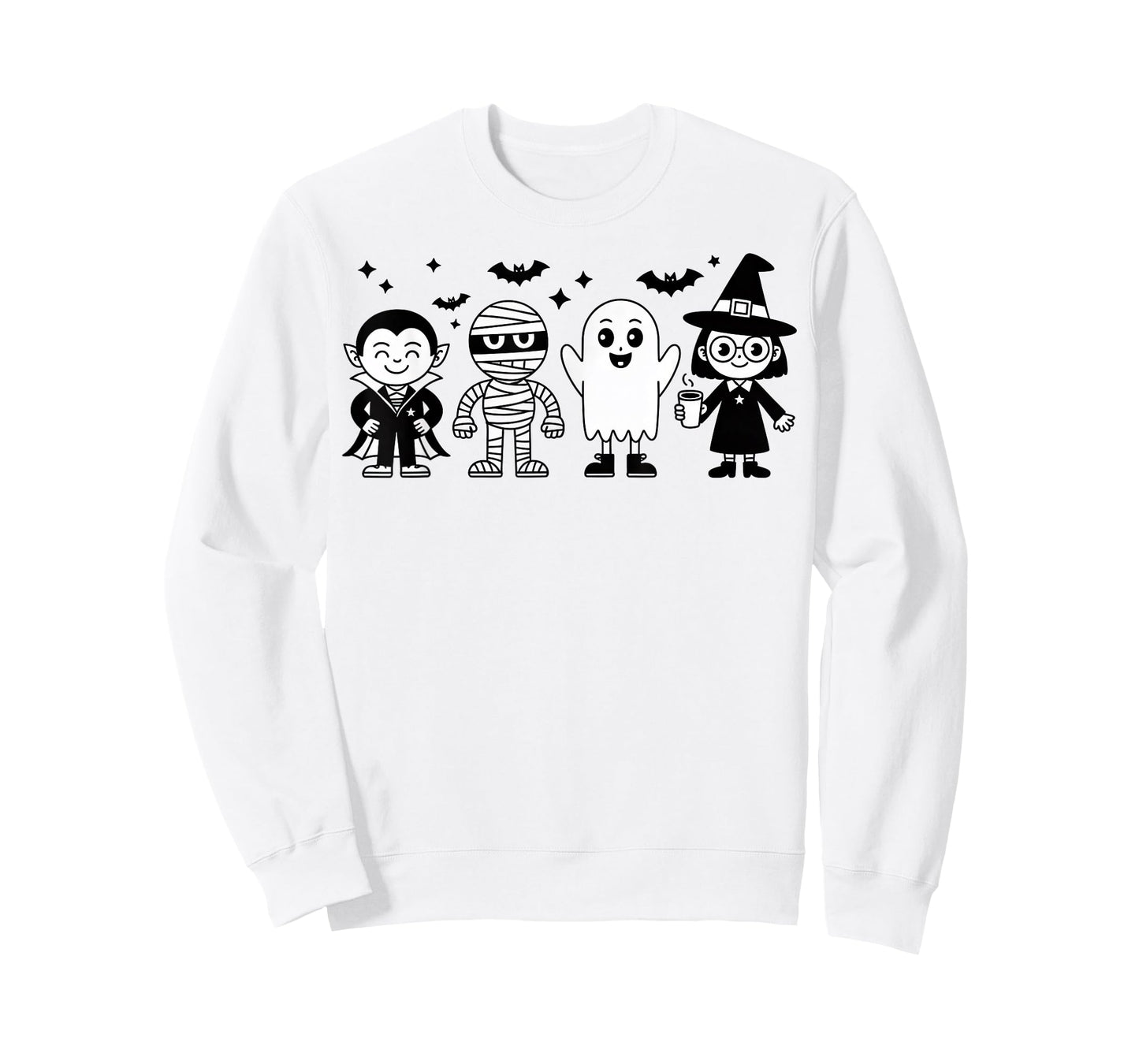 Cute Witch Ghost Mummy Vampire for Halloween T-Shirt