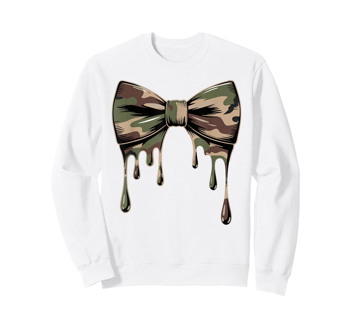 Camouflage Old Camo Bow Cute Country Hunting Women Girl T-Shirt