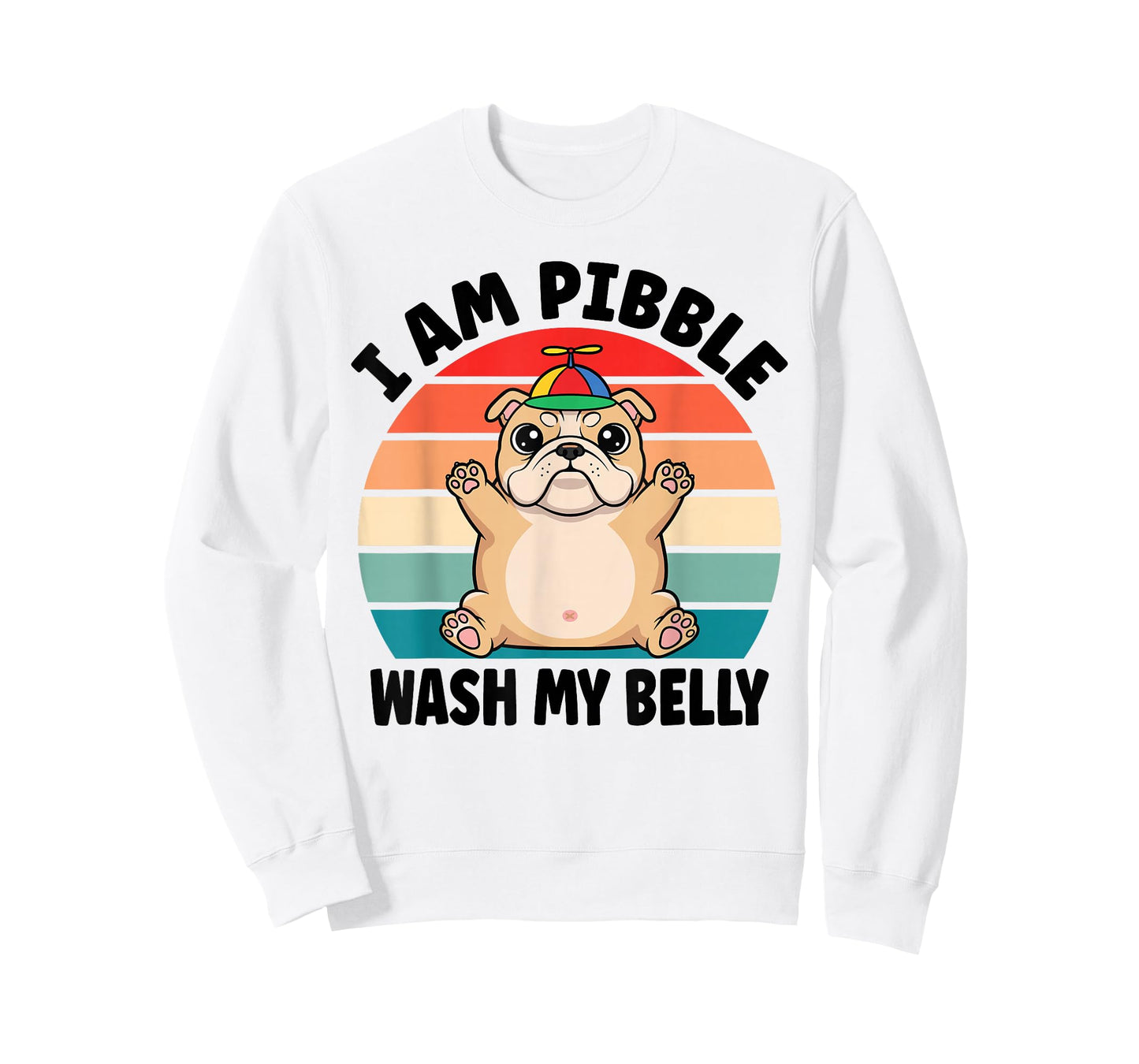 I am Pibble Wash My Belly Funny Bulldog Meme T-Shirt