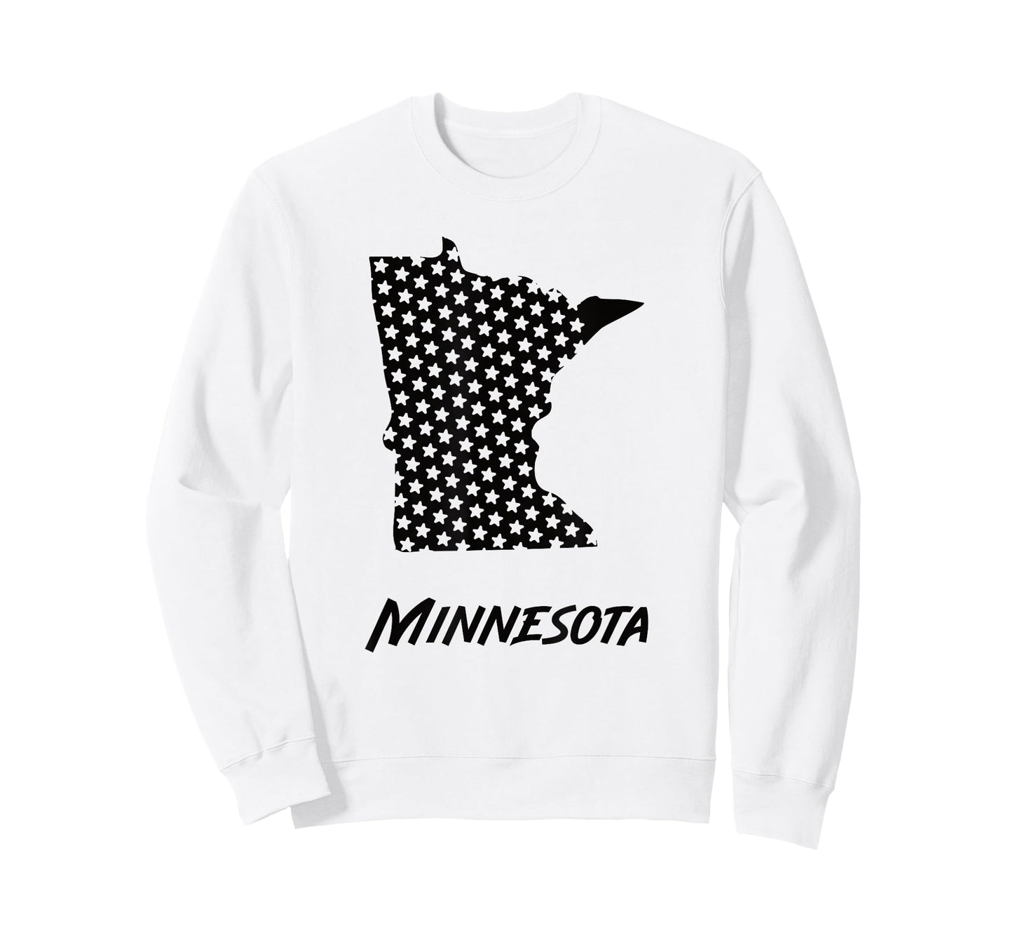 Minnesota USA State Outline Stars Vintage Retro Design T-Shirt