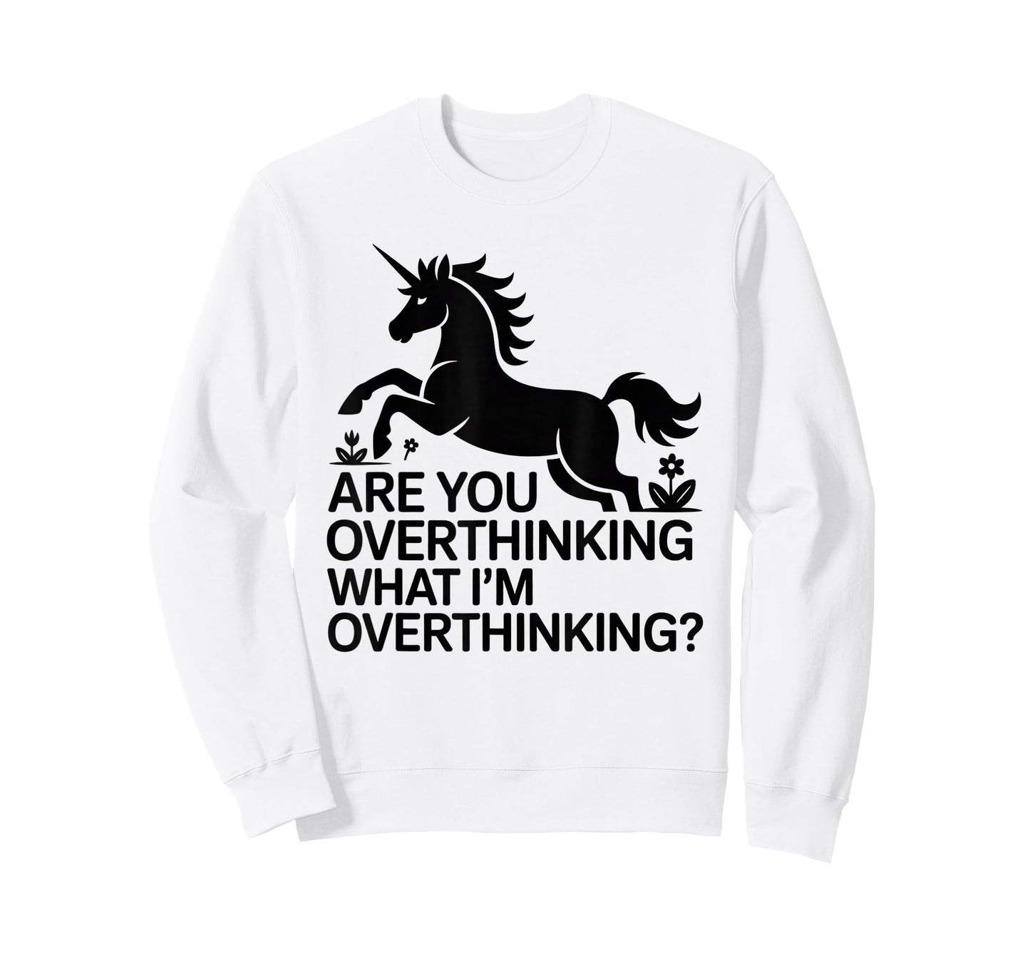 Horse are You Overthinking What I'm Overthinking Unicorn T-Shirt