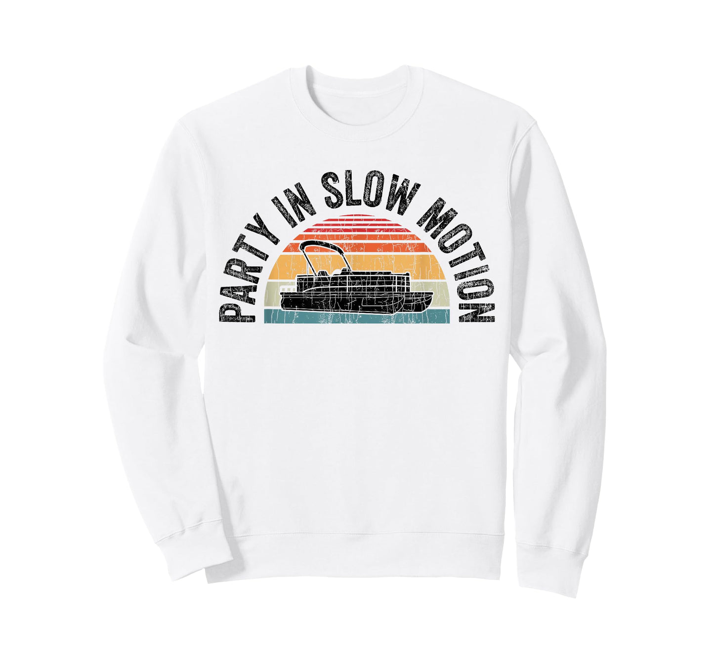 Best Pontoon Captain Apparel Gifts Boat Party In Slow Motion T-Shirt