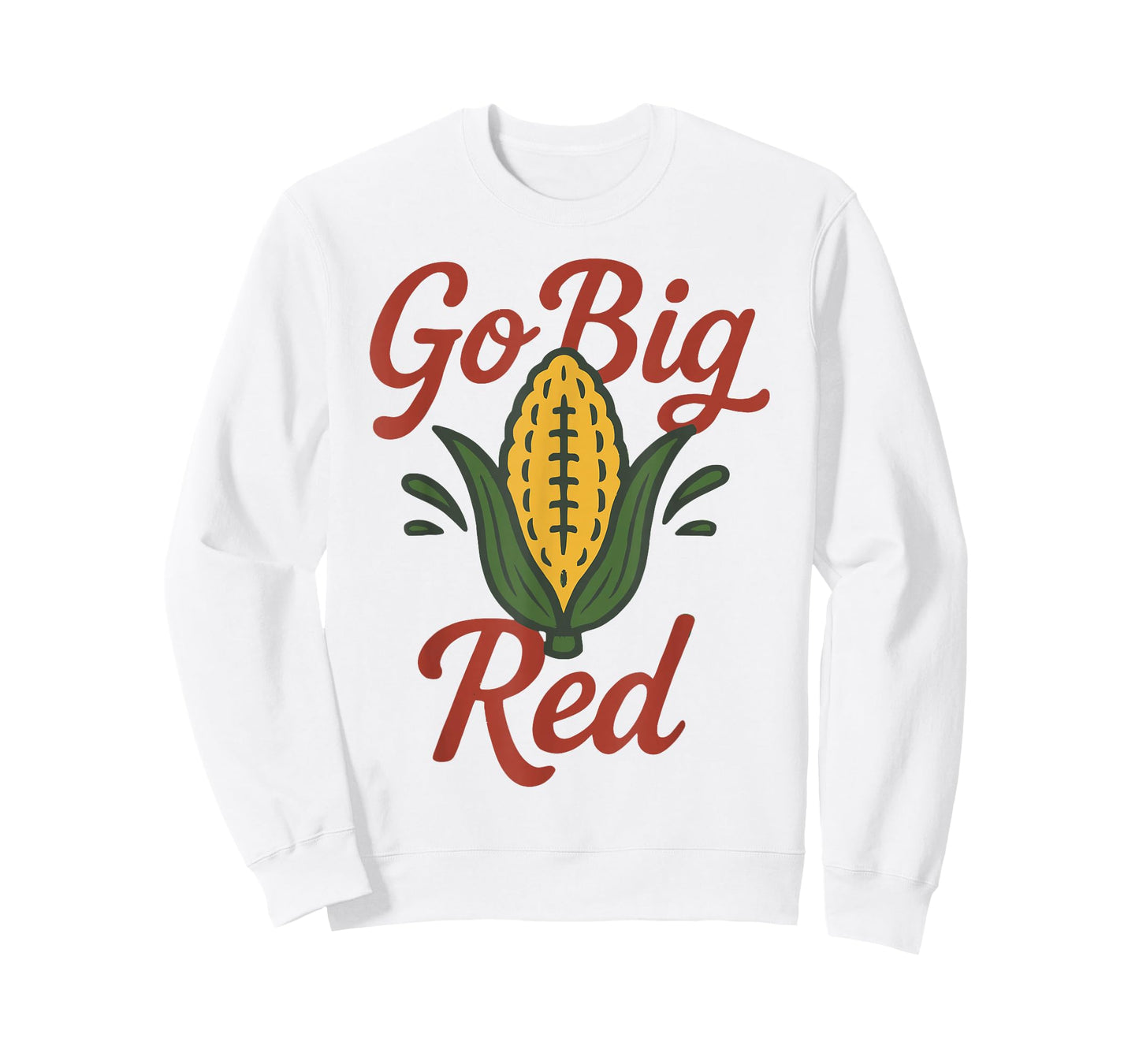 Corn Power Red Spirit Design for Football Fans T-Shirt
