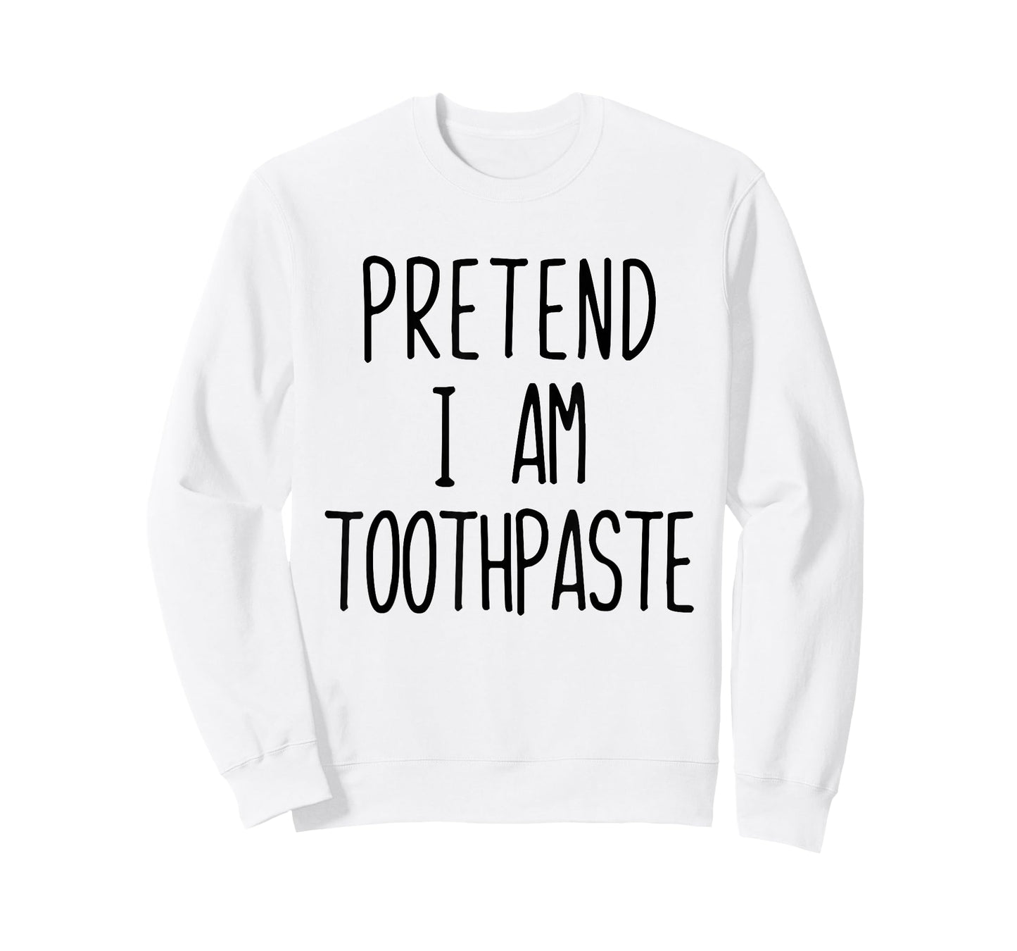 Pretend Im Toothpaste Costume Halloween Lazy Kid Tooth-Paste T-Shirt