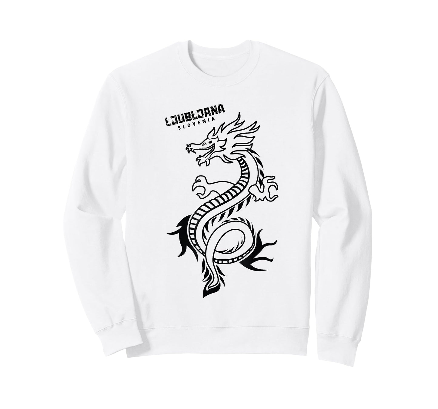 Ljubljana Slovenia City of Dragons Hand Drawn Dragon T-Shirt