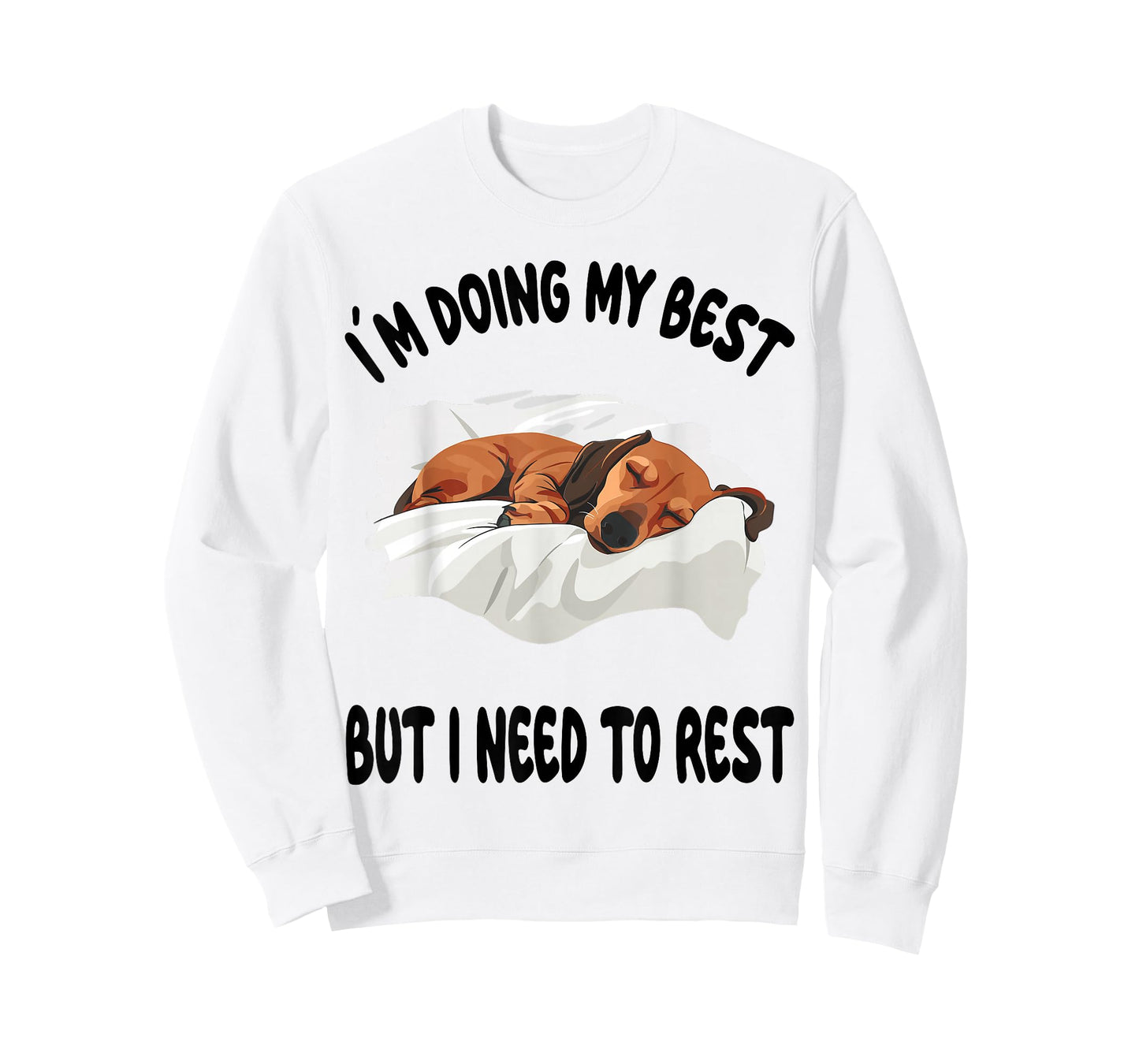 Dachshund Doxie Dog Pajamas Nightgown Sleeping Napping T-Shirt