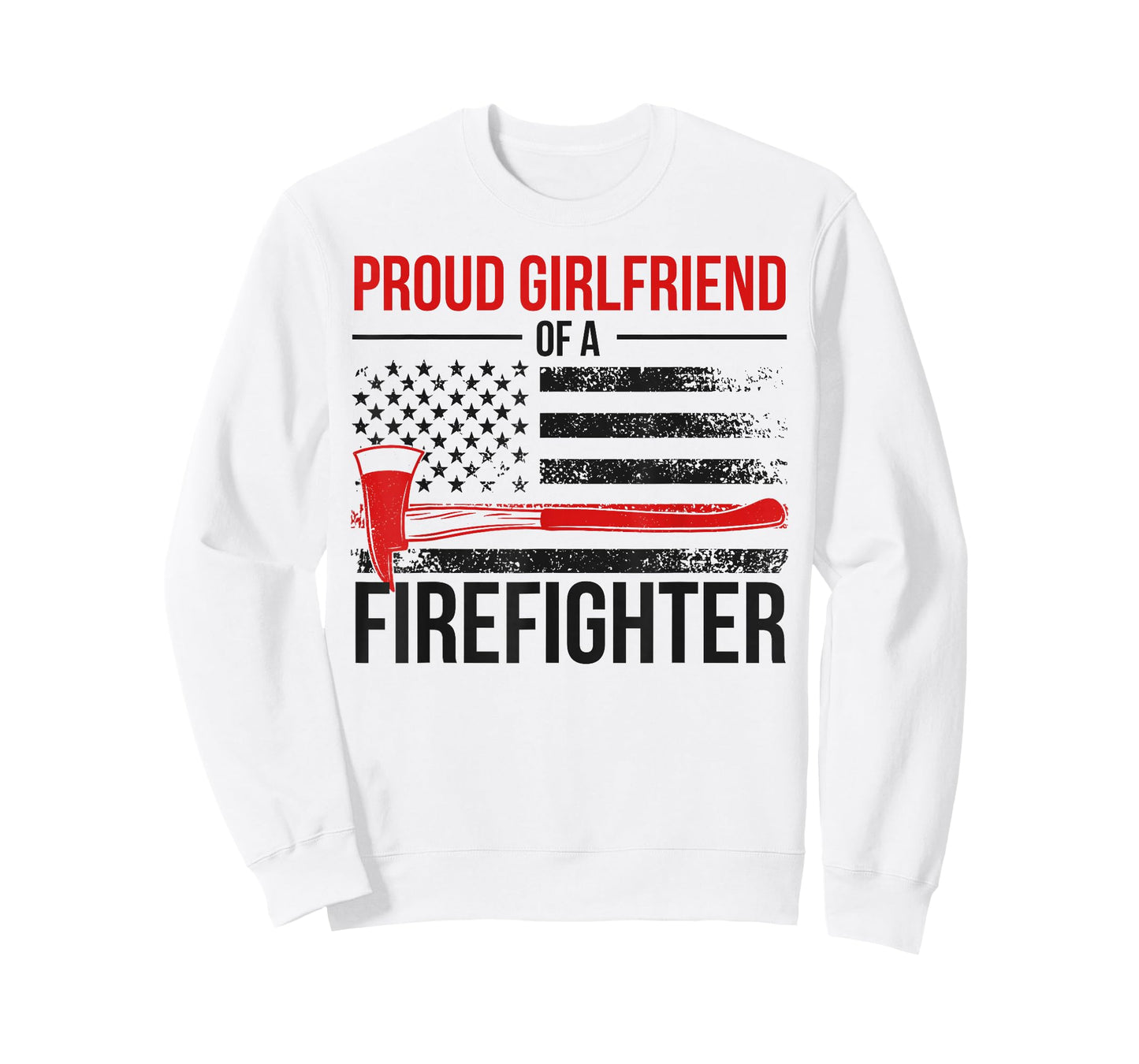 Proud Fire Girlfriend Of A Firefighter Girlfriend T-Shirt