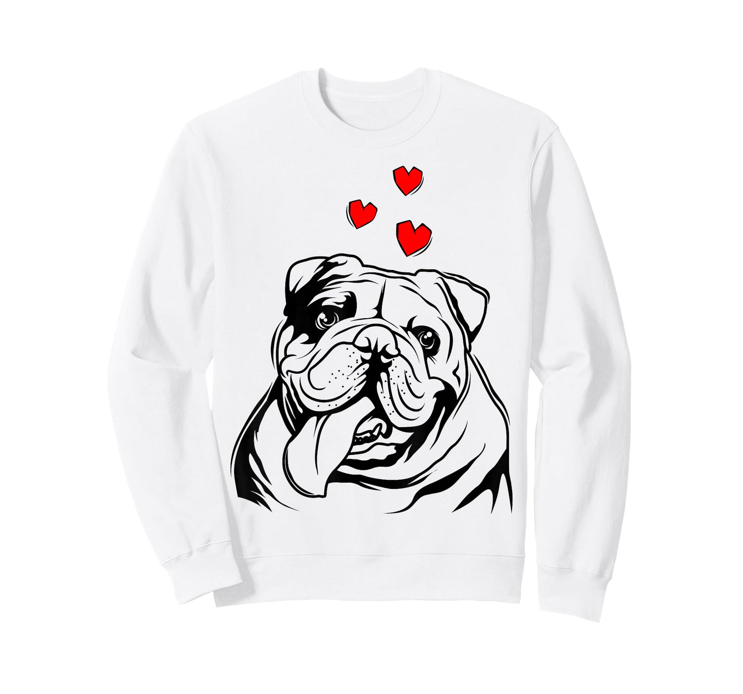 English Bulldog Love Cute Bully Dog Mom Funny Womens Gift T-Shirt