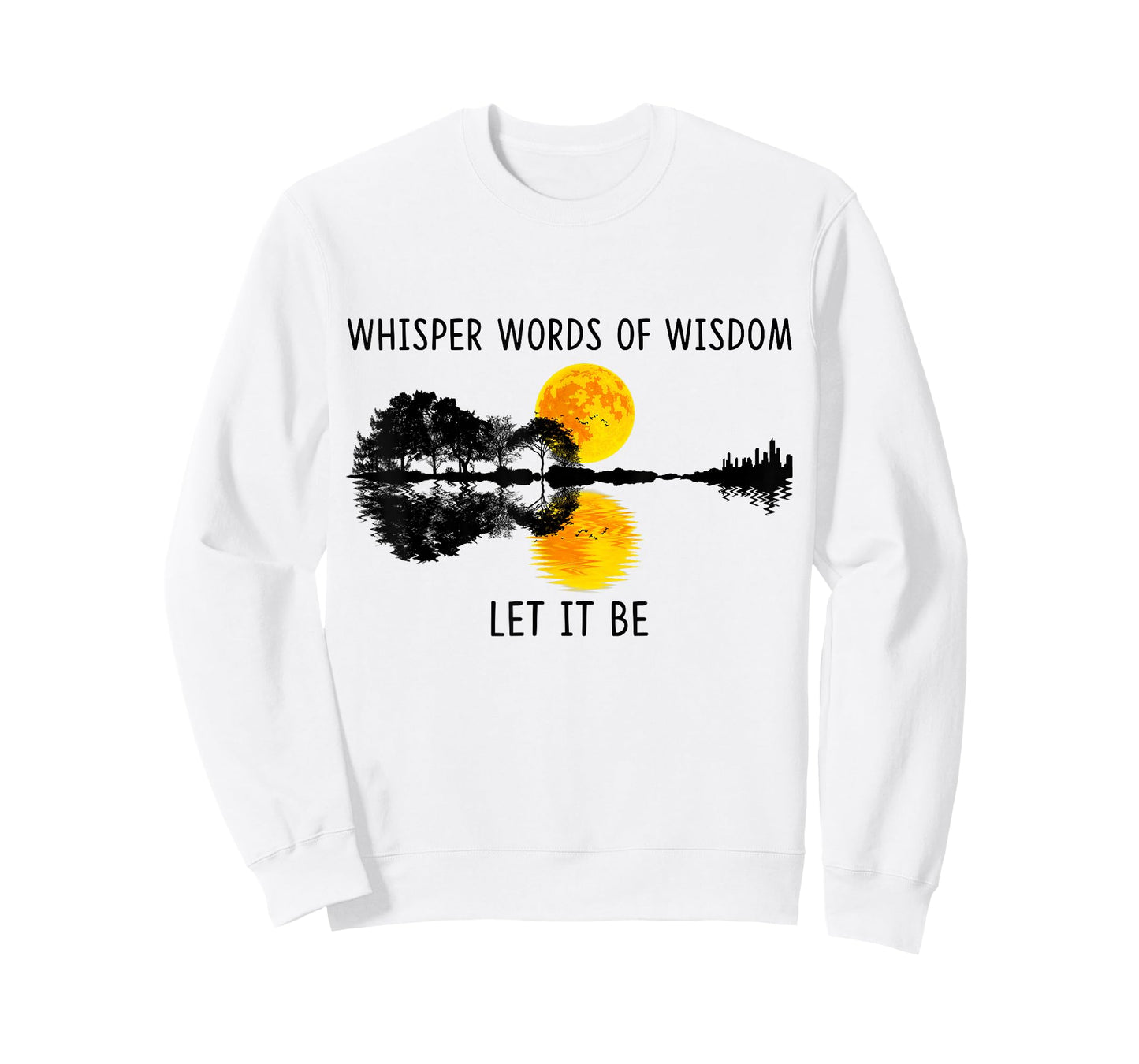 Whisper Words Of Wisdom Let-It Be Tshirt Guitar Lake Shadow T-Shirt