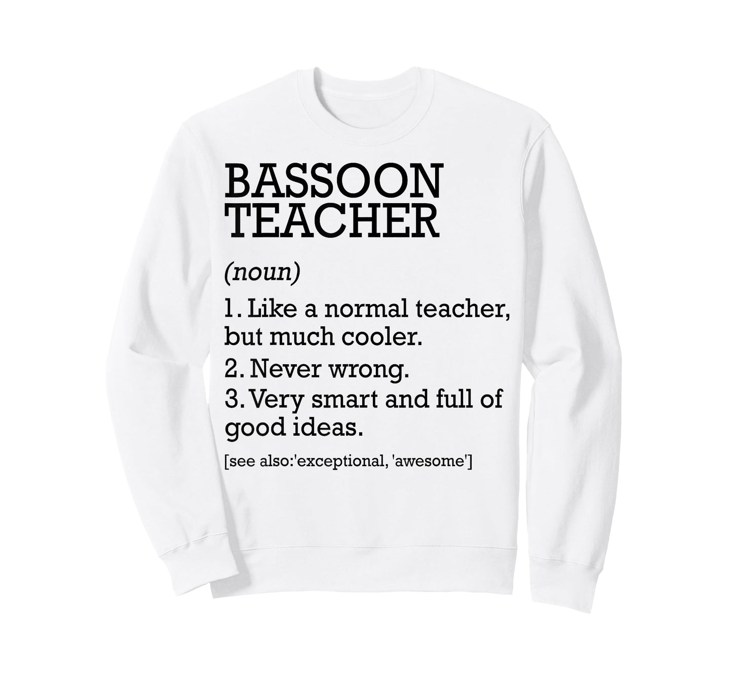Bassoon Teacher Job Definition Personalized Funny T-Shirt