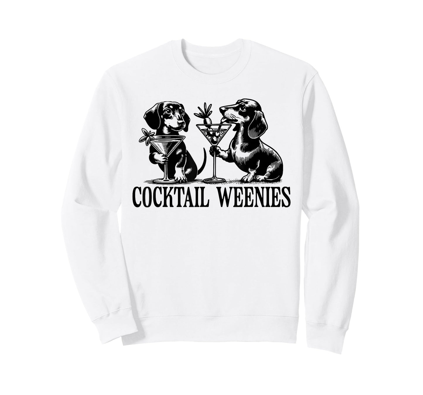 Martini Cocktail Lover Dachshund Cocktail Weenies Dachshund T-Shirt