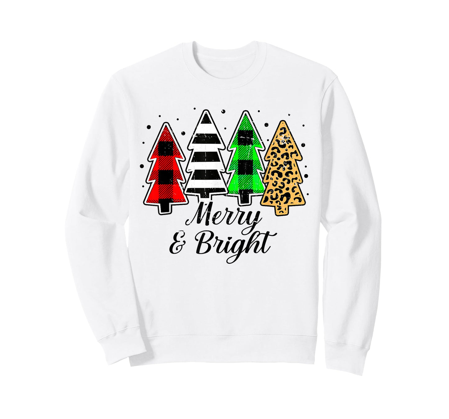 Merry and bright christmas family pajamas matching men women T-Shirt