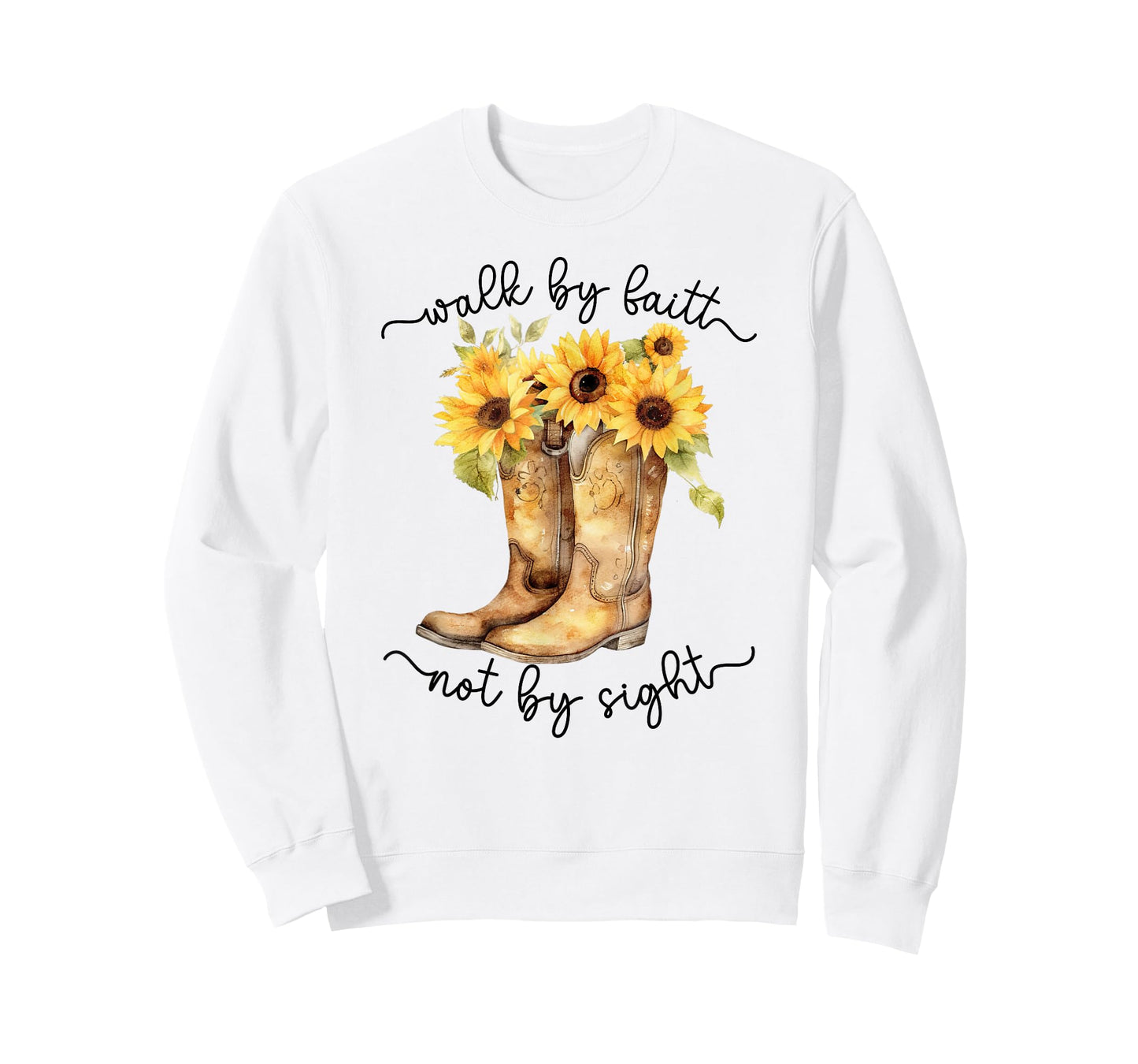 Christian Cowgirl Western Cowboy Sunflower Boots For Women T-Shirt