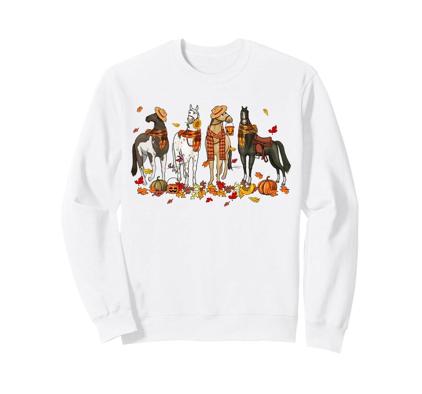 Vintage Fall Horse Pumpkin Season Thanksgiving Farmer T-Shirt