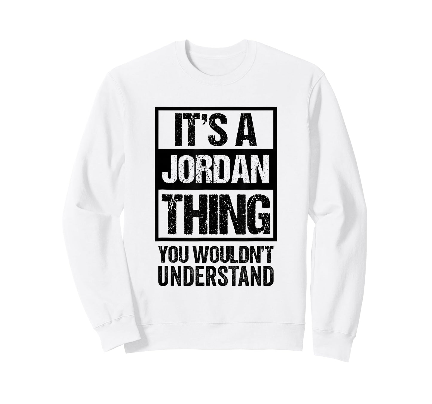 Fun Black Version It's A Jordan Thing Family Name Group Pic T-Shirt