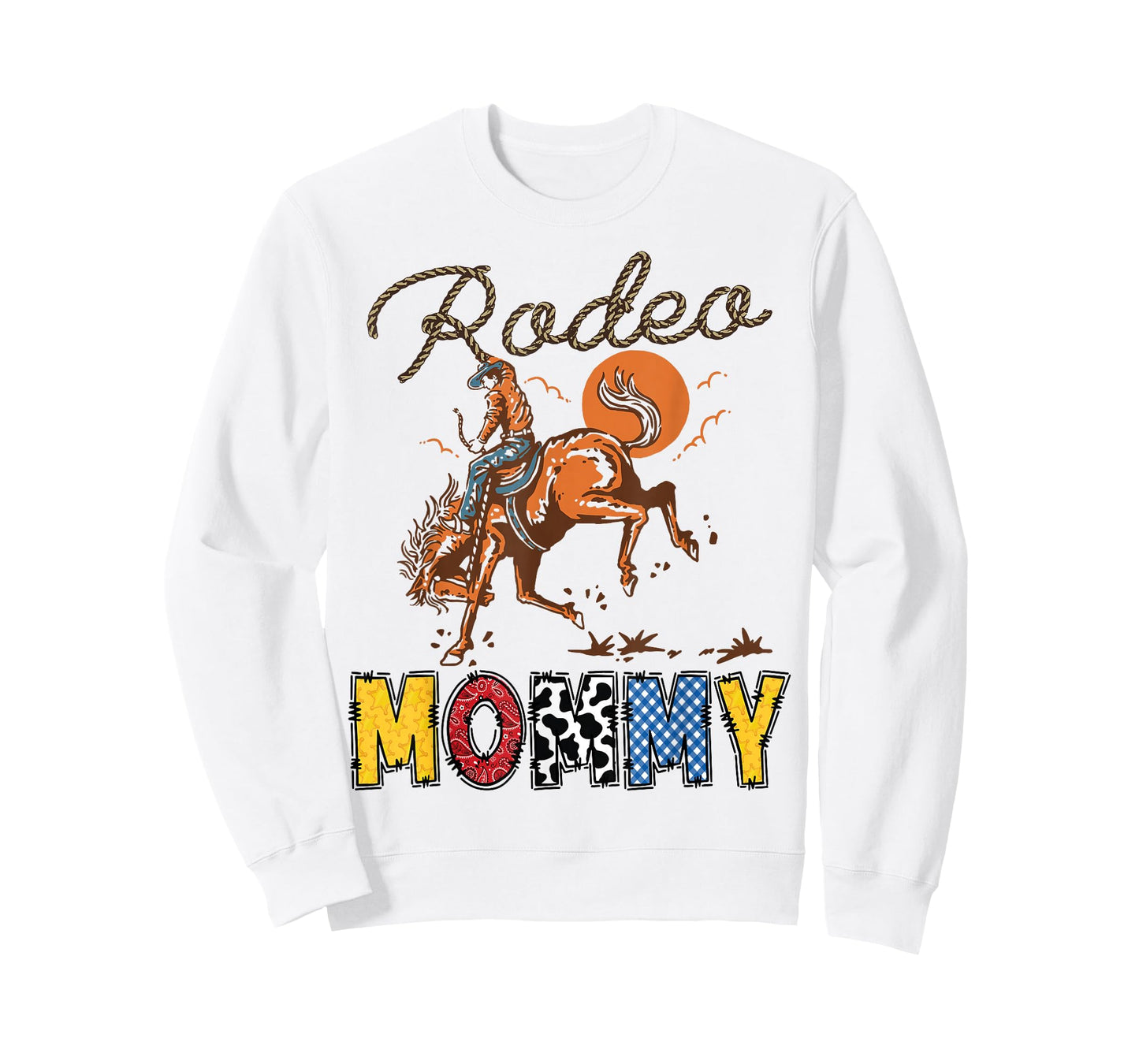 Rodeo Mommy Cowboy Cowgirl Birthday Matching Family T-Shirt