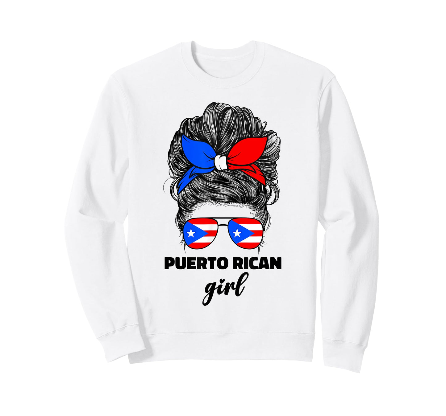 Puerto Rican Girl For Women Girls Boricua Puerto Rico Flag T-Shirt