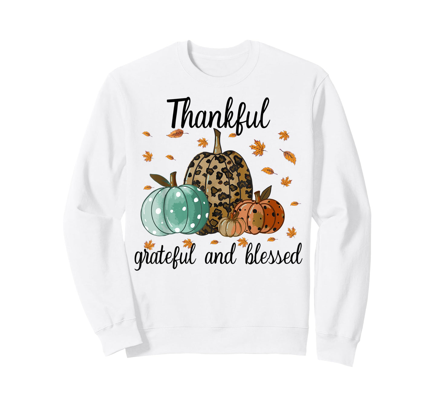 Thankful Grateful Blessed Shirt for Women Funny Christmas T-Shirt