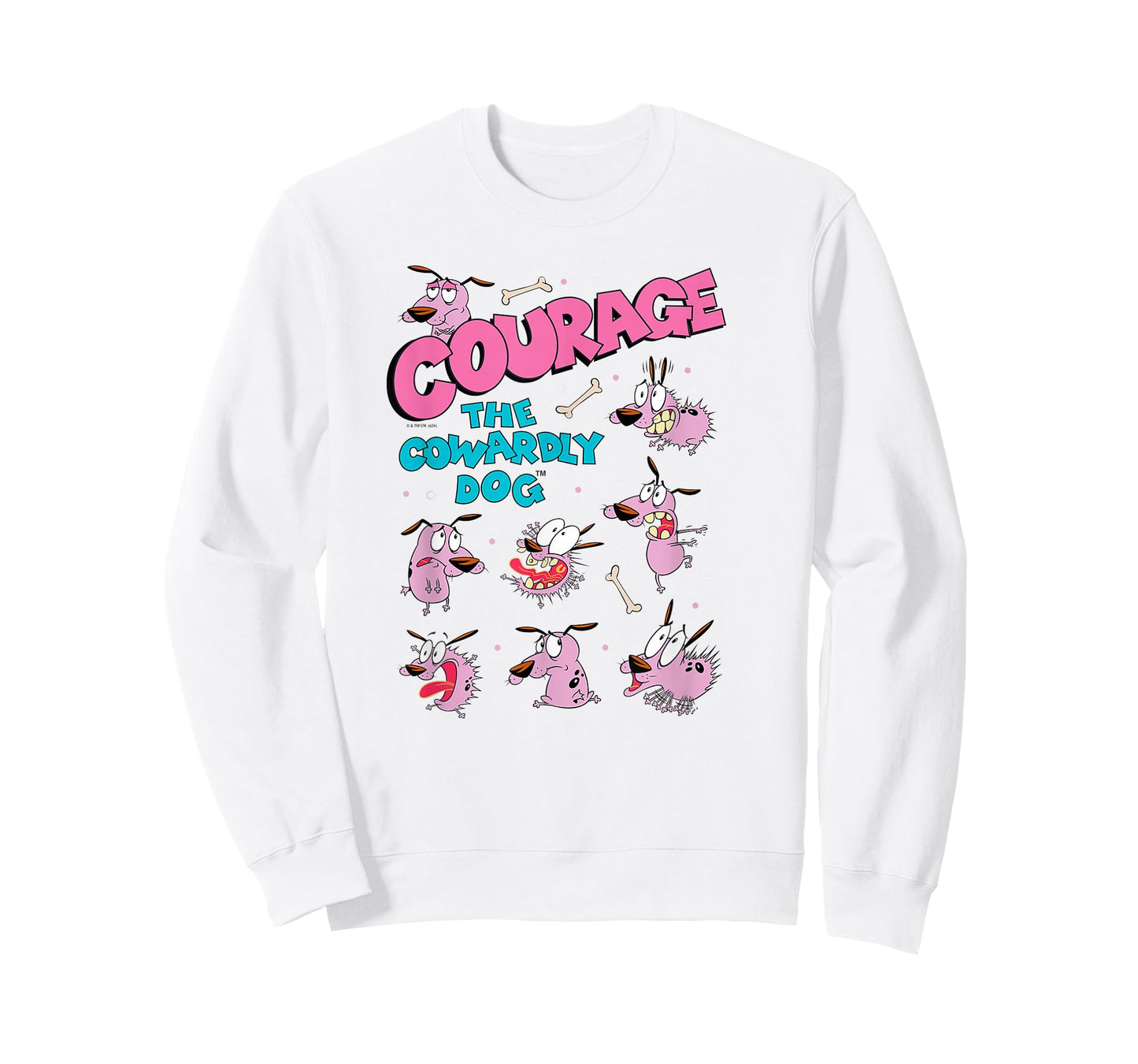 Courage The Cowardly Dog Moods of Courage Collage Cartoon T-Shirt