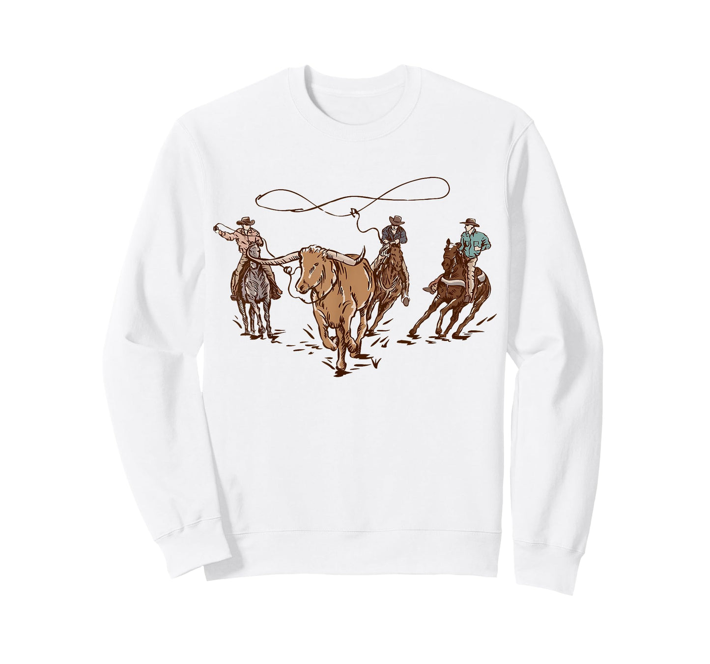 Vintage Cowboy Rodeo Bull Roping Western Country Ranching T-Shirt