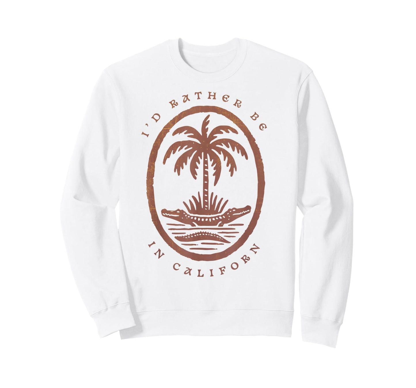 Id Rather Be In California State Vintage Heart Vacation Cali T-Shirt