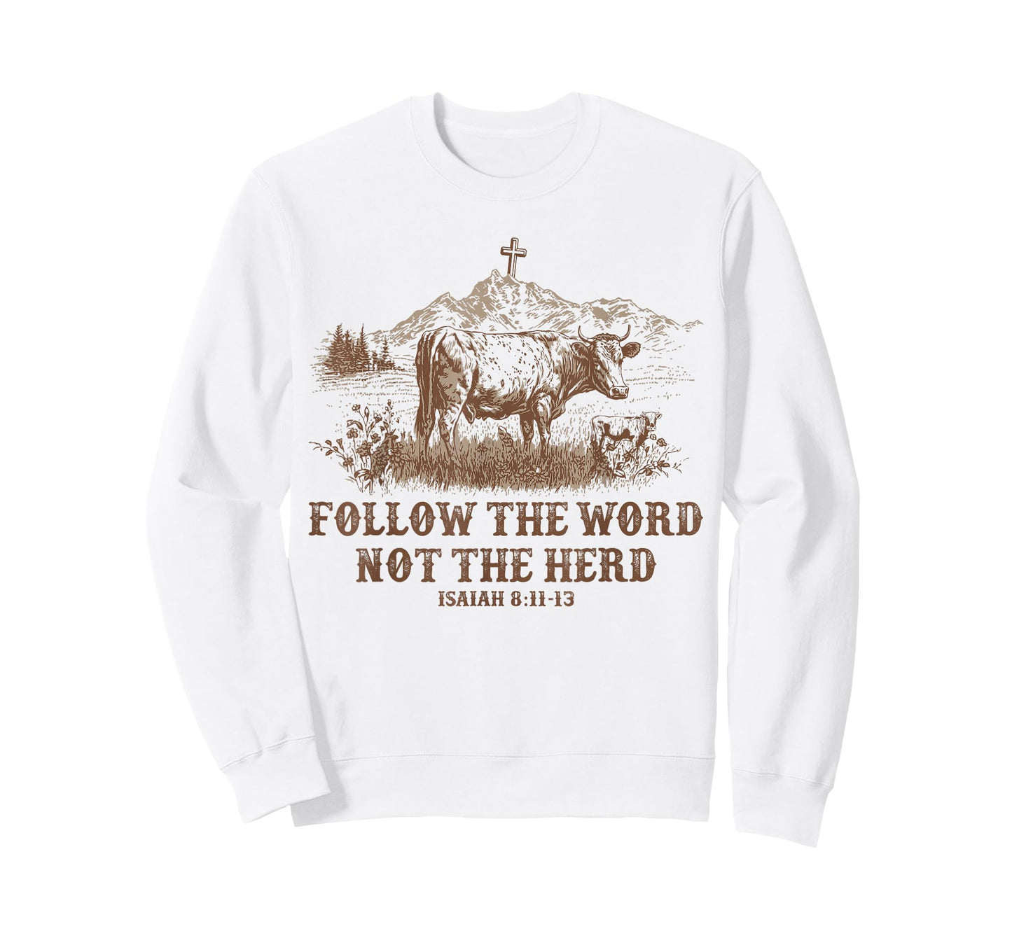 Follow the word not the Herd Western Christian T-Shirt