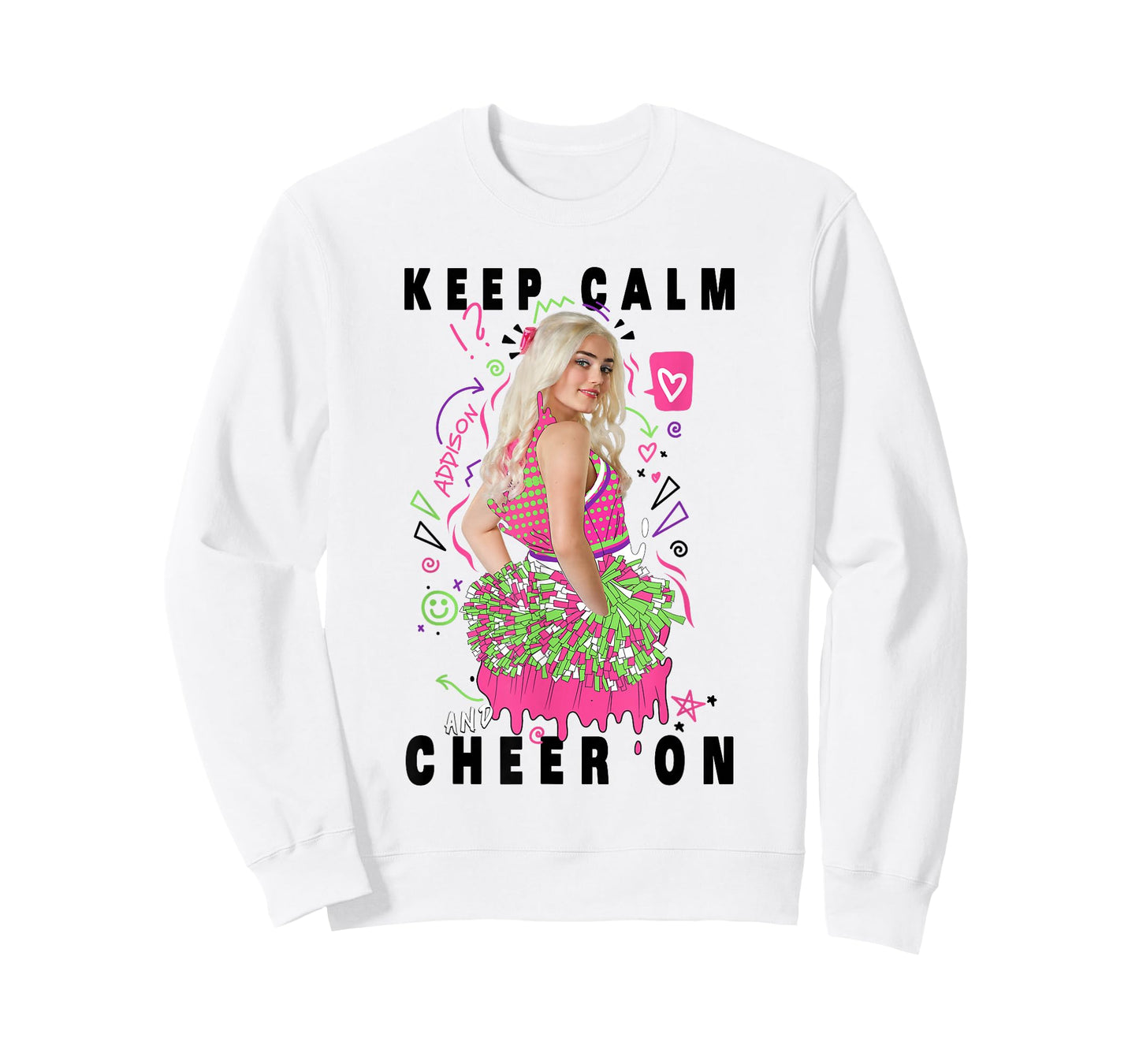 Disney Channel Zombies 2 Addison Keep Calm and Cheer On T-Shirt