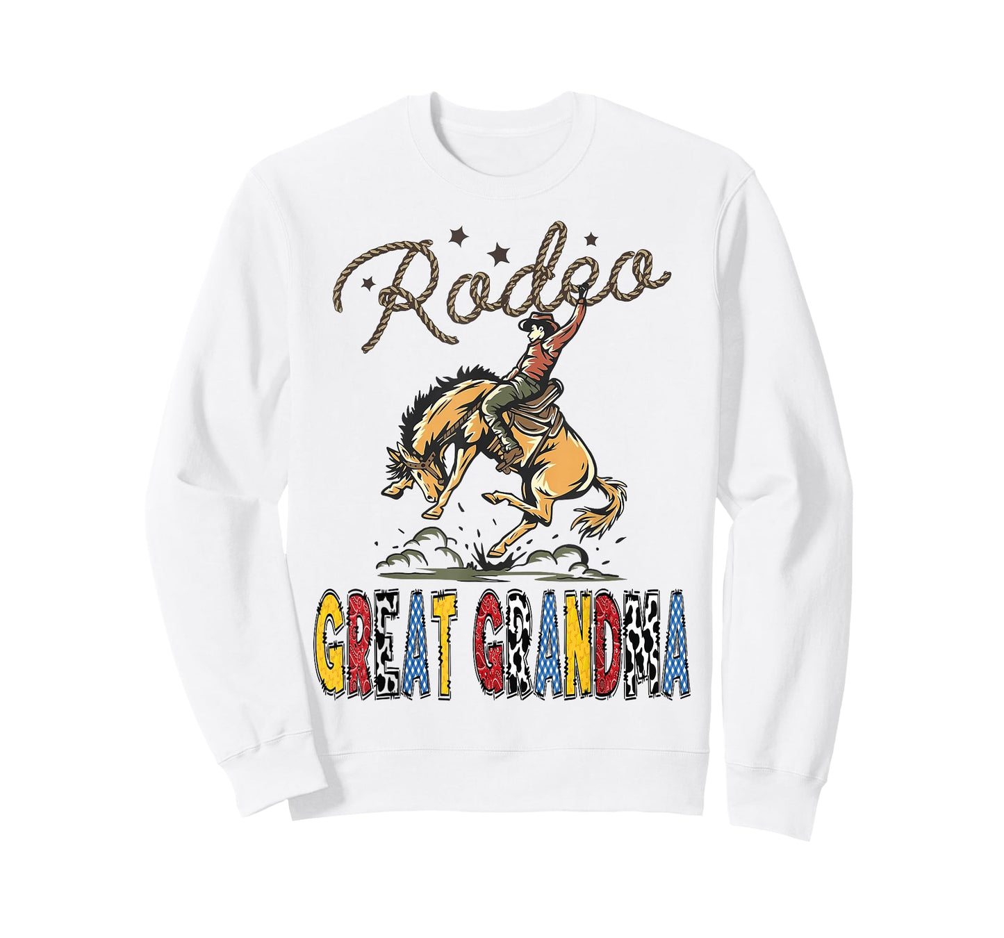 Rodeo Great Grandma Cowboy Cowgirl Birthday Family Matching T-Shirt