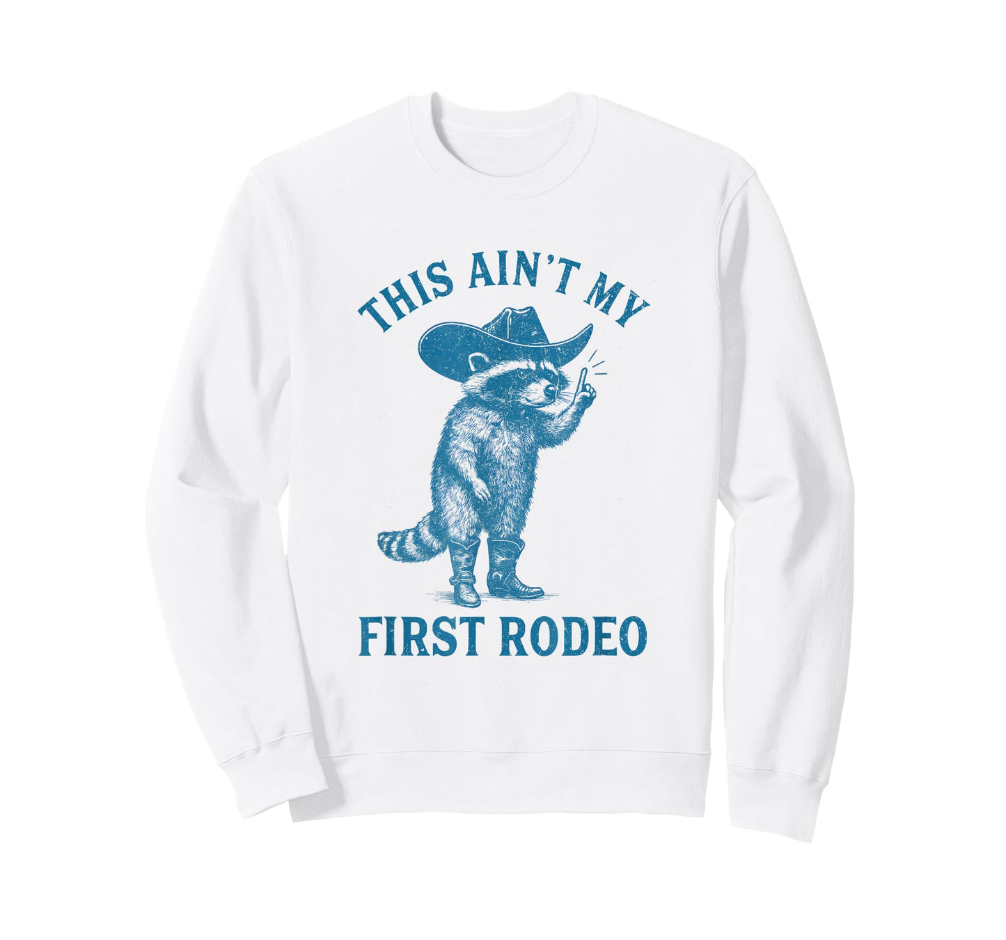 Funny Racoon Cowboy This Ain't My First Rodeo Western T-Shirt