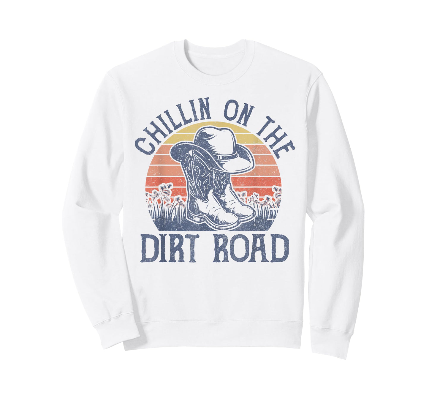 Chillin On The Dirt Road Cowboy Hat Country Music T-Shirt