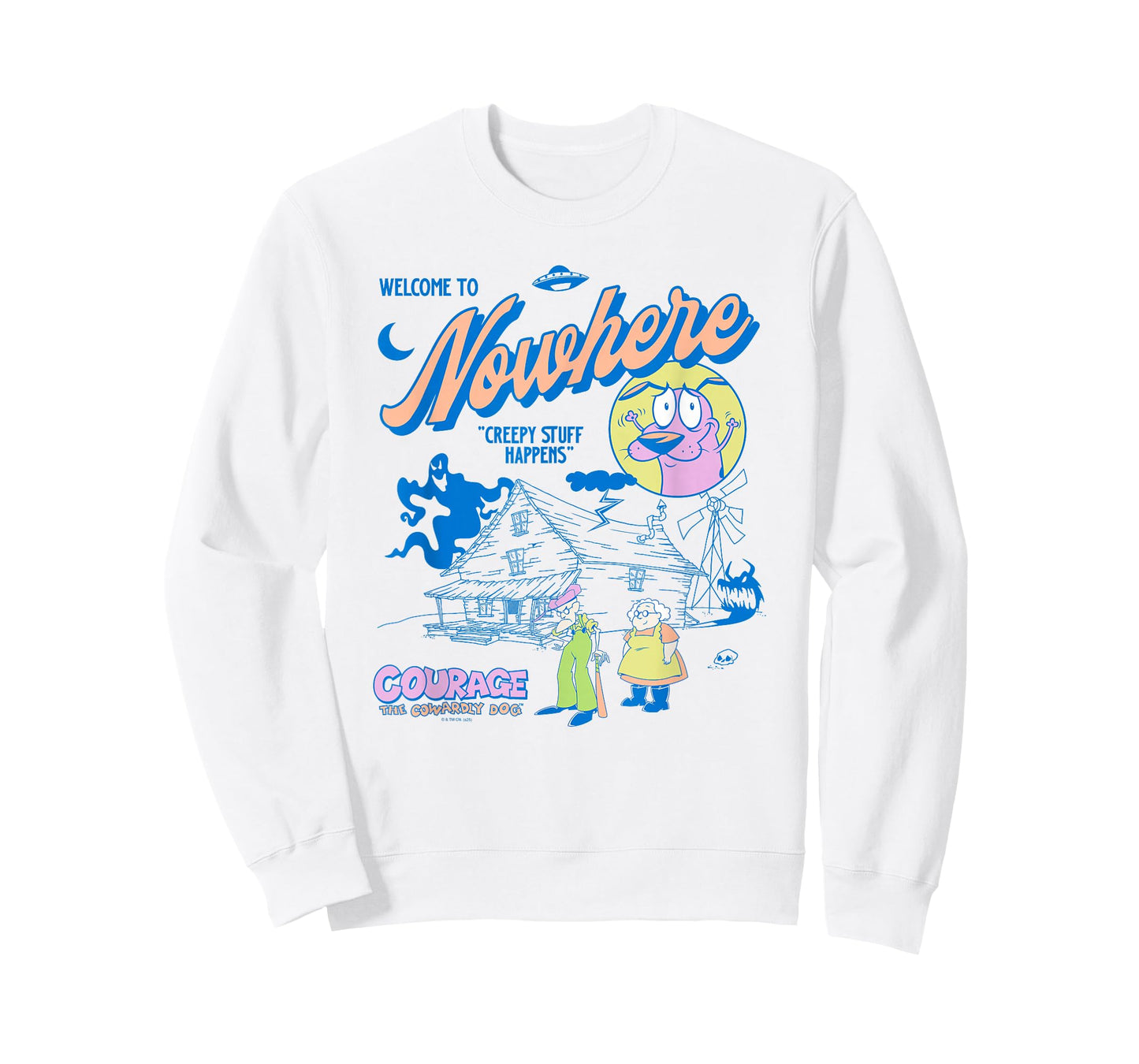 Courage The Cowardly Dog Welcome to Nowhere Cartoon T-Shirt
