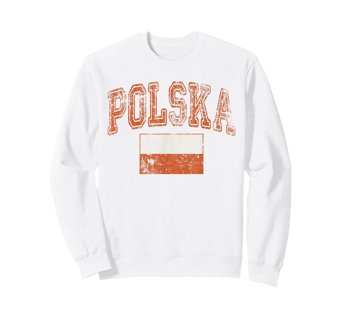 Vintage Retro Faded Polska Poland Flag Polish Pride T-Shirt