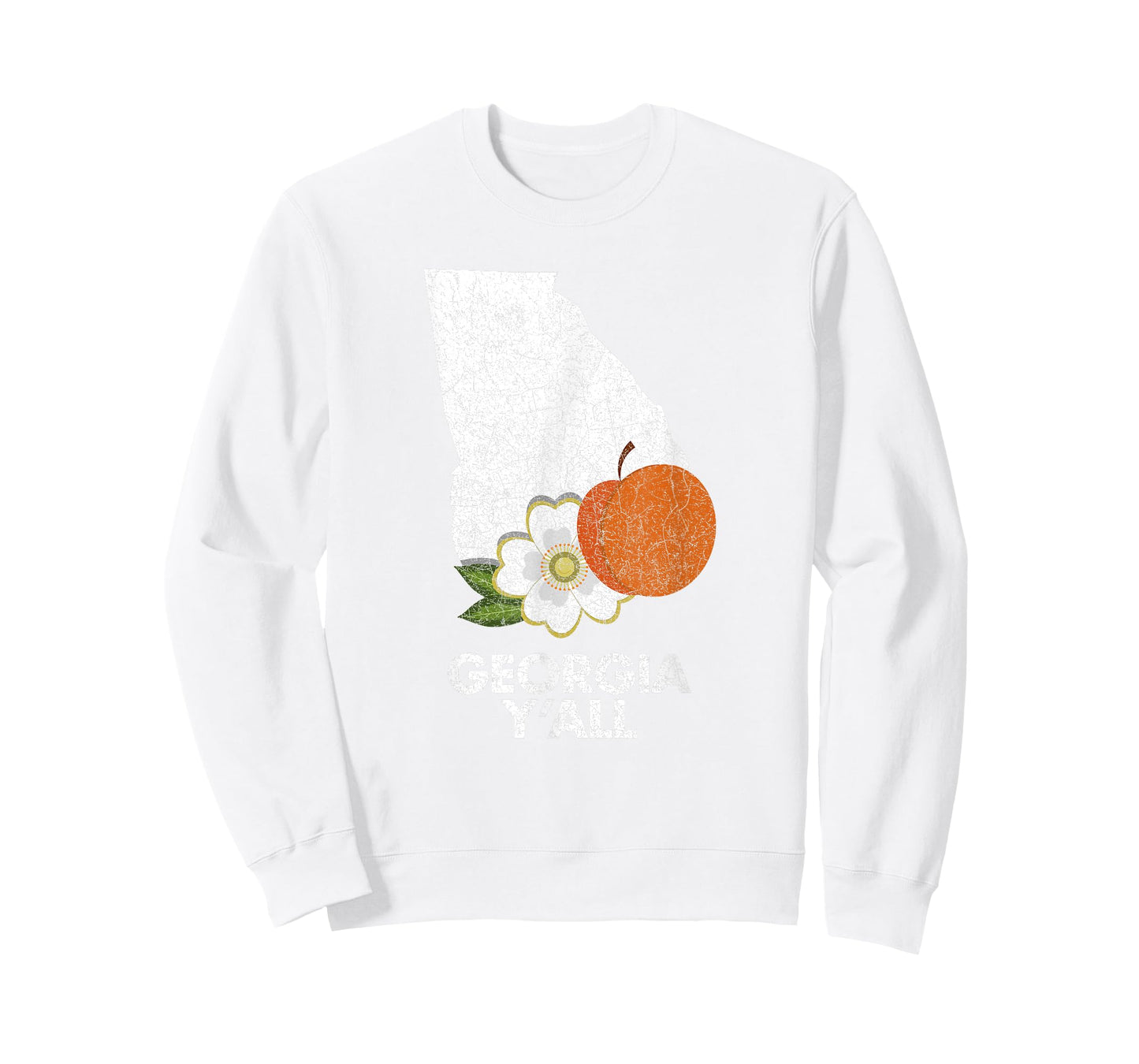 Vintage State of Georgia T-shirt Flag Peach Y'all T-Shirt