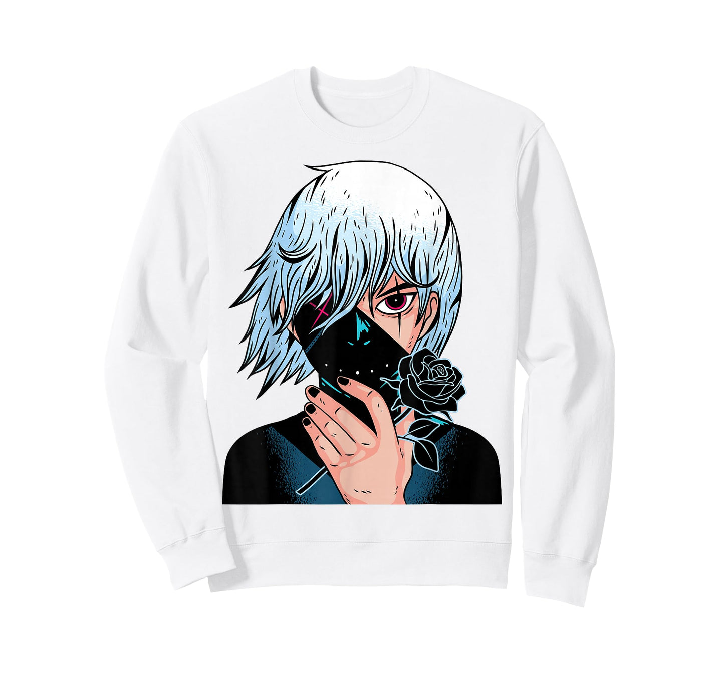 Black Roses - Alt Aesthetic - Anime Manga Pink T-Shirt