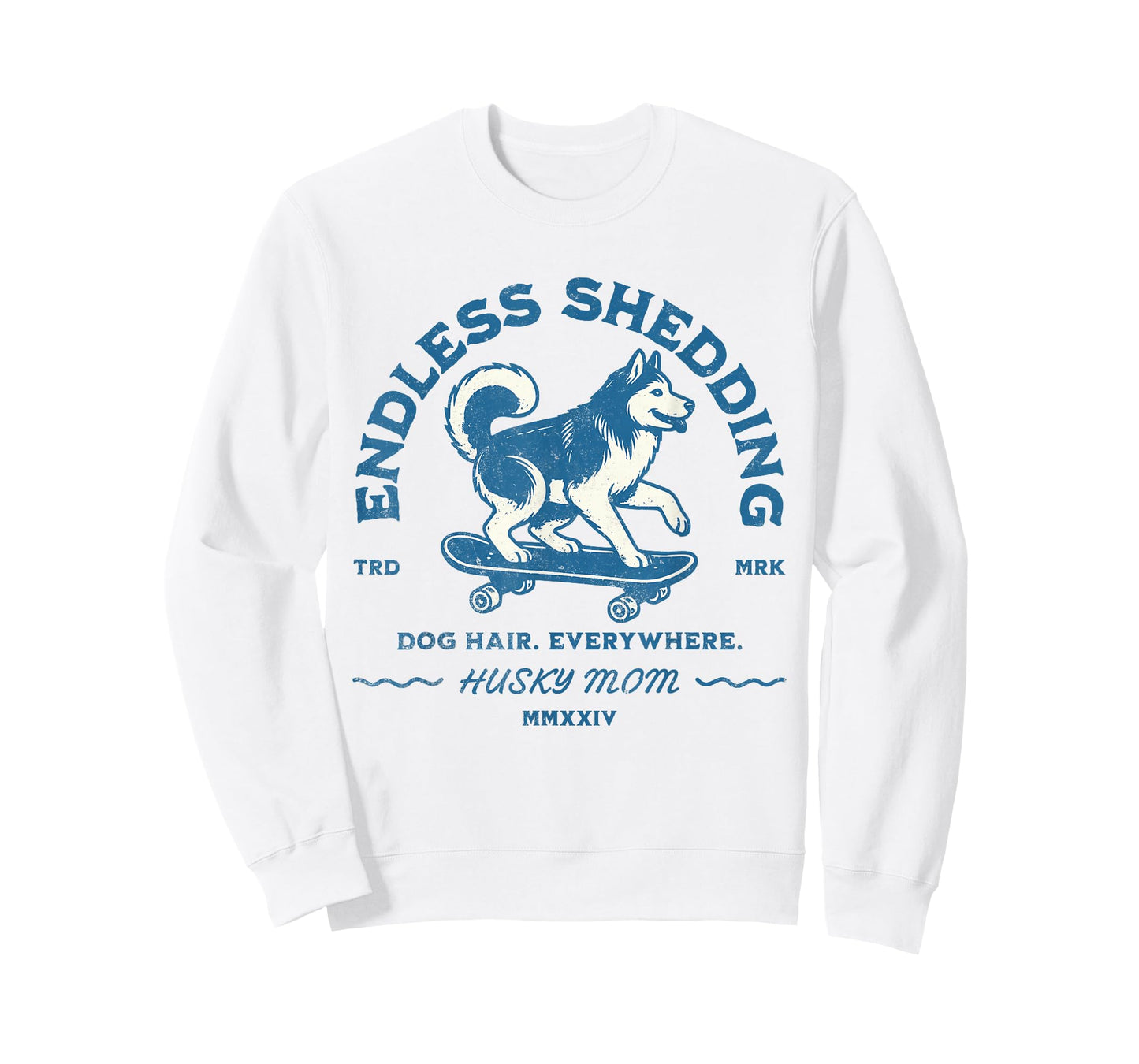 Siberian Husky Funny Ice Skating Dog Husky Mom T-Shirt