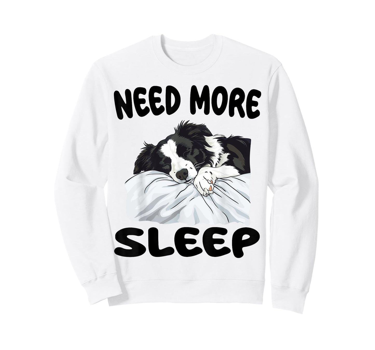 Cute Border Collie Need more Sleep Pajamas Nightgown T-Shirt