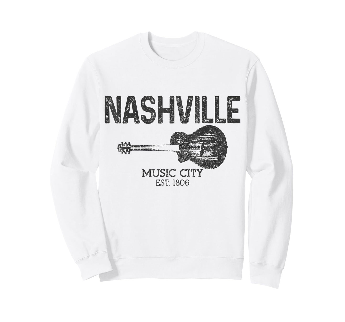 Nashville Est 1806 Guitar Vintage Country Music City T-Shirt