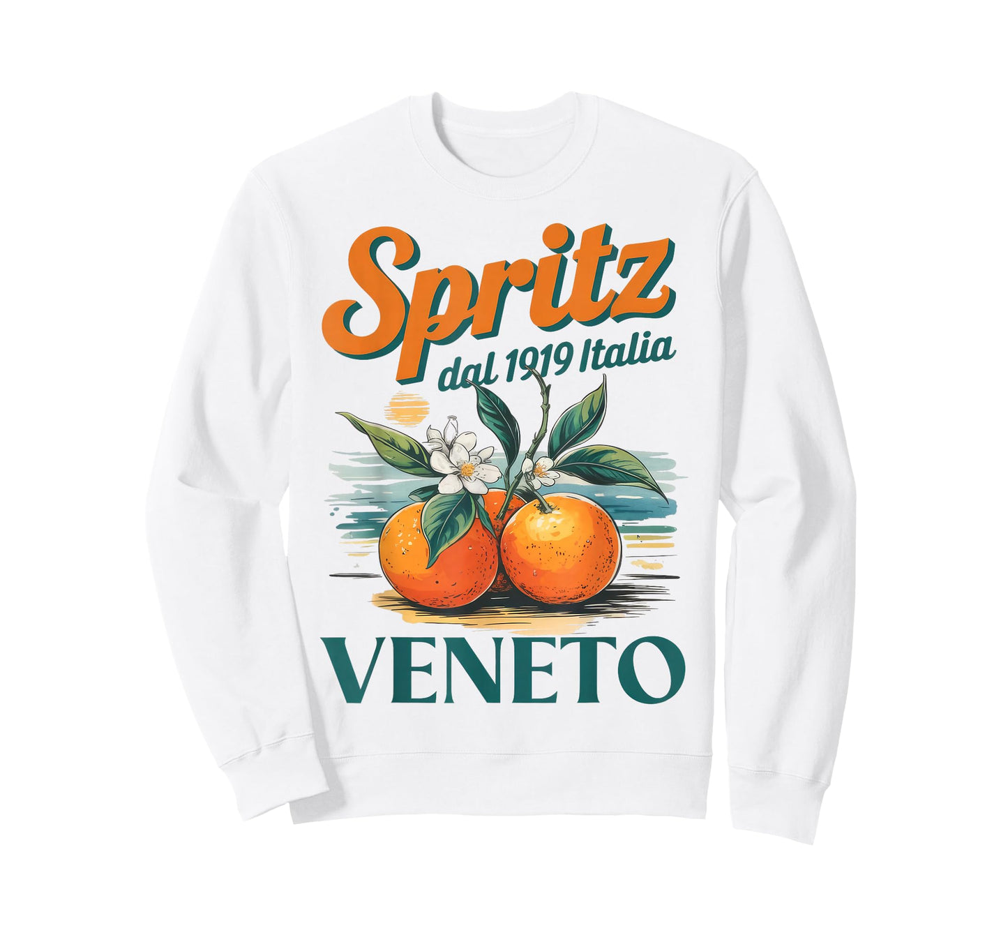 Spritz Veneto Dal 1919 Italia Vintage Orange Wine Cocktail T-Shirt