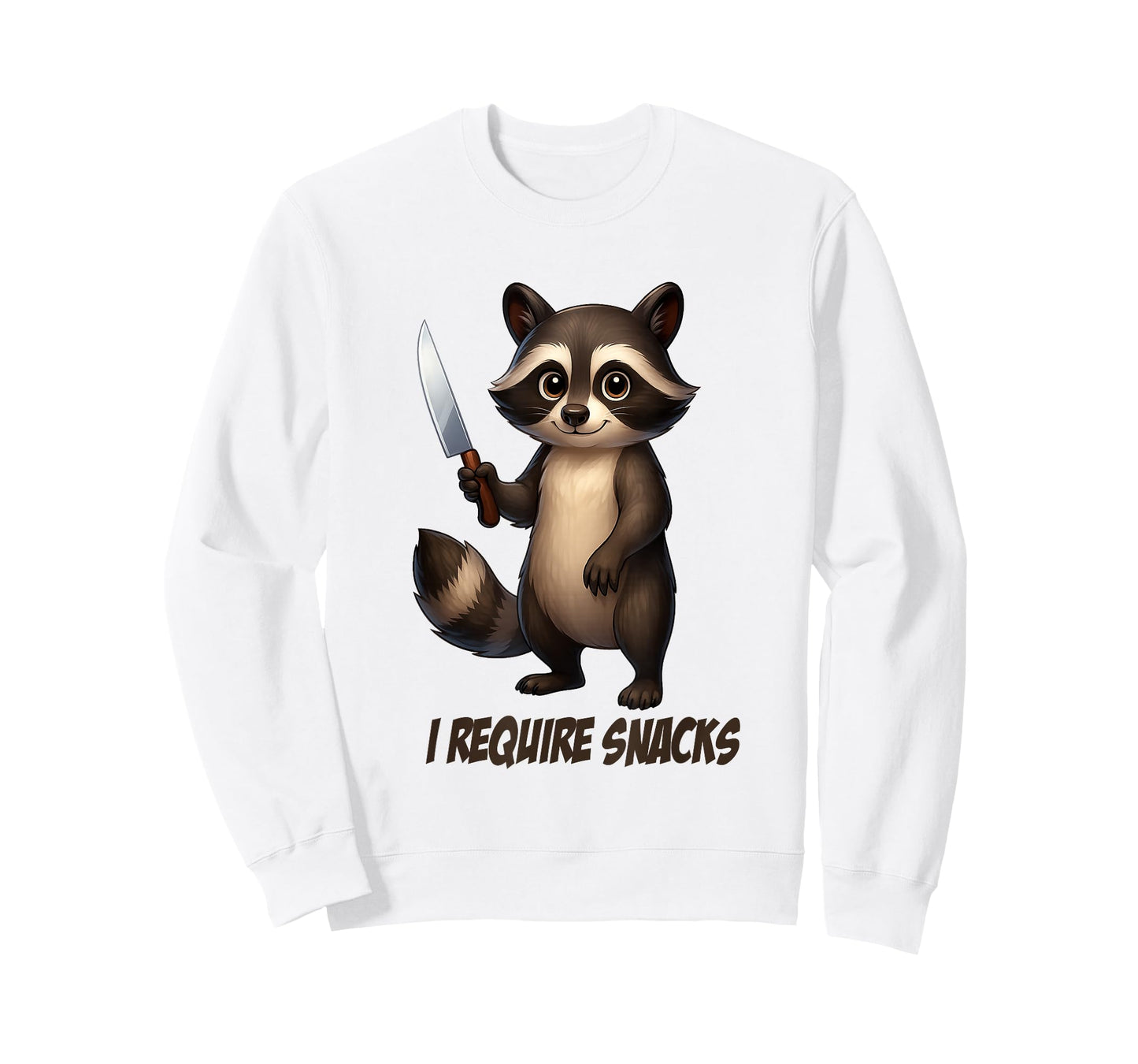 Funny Racoon I Require Snacks T-Shirt