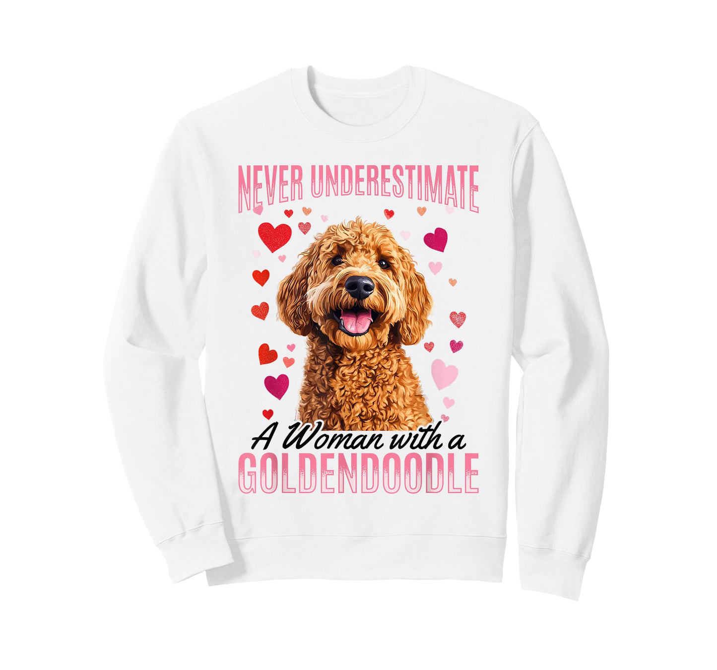Goldendoodle Dog Breed Never Underestimate a Woman with a T-Shirt