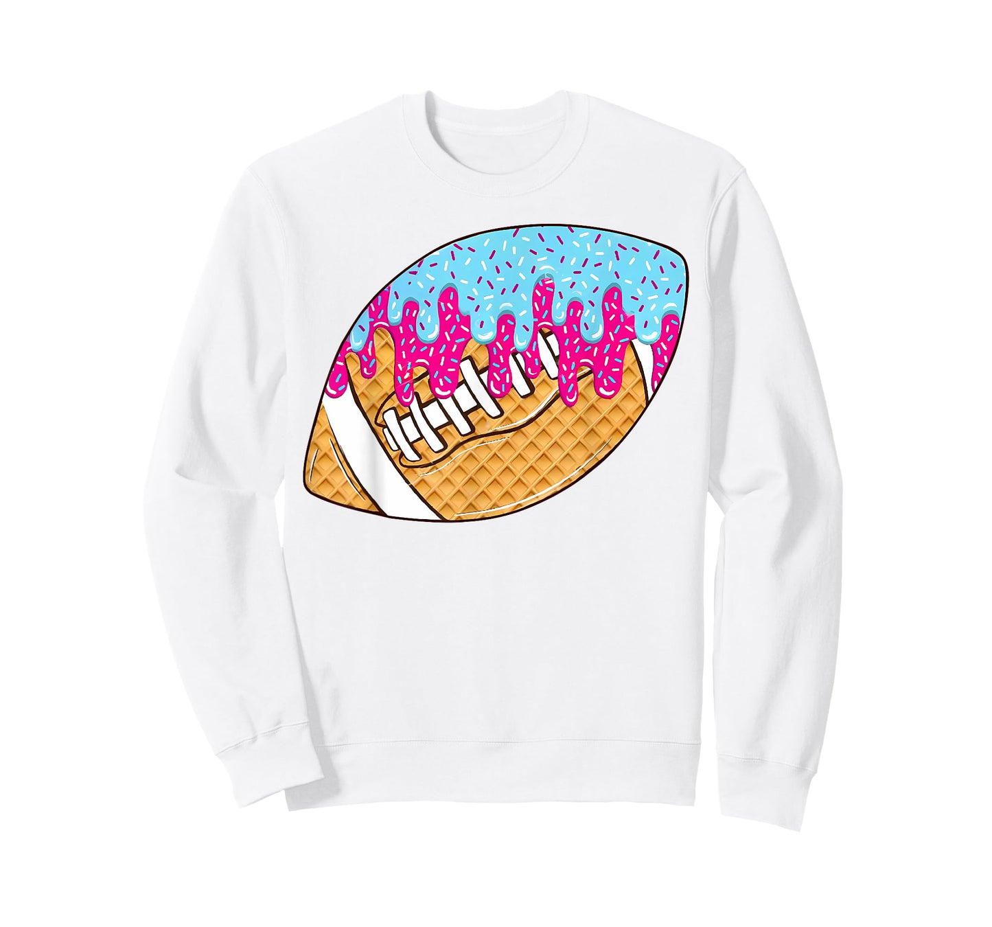 Football Drip for Lineman WR QB RB Ice Cream Sprinkles Shirt T-Shirt