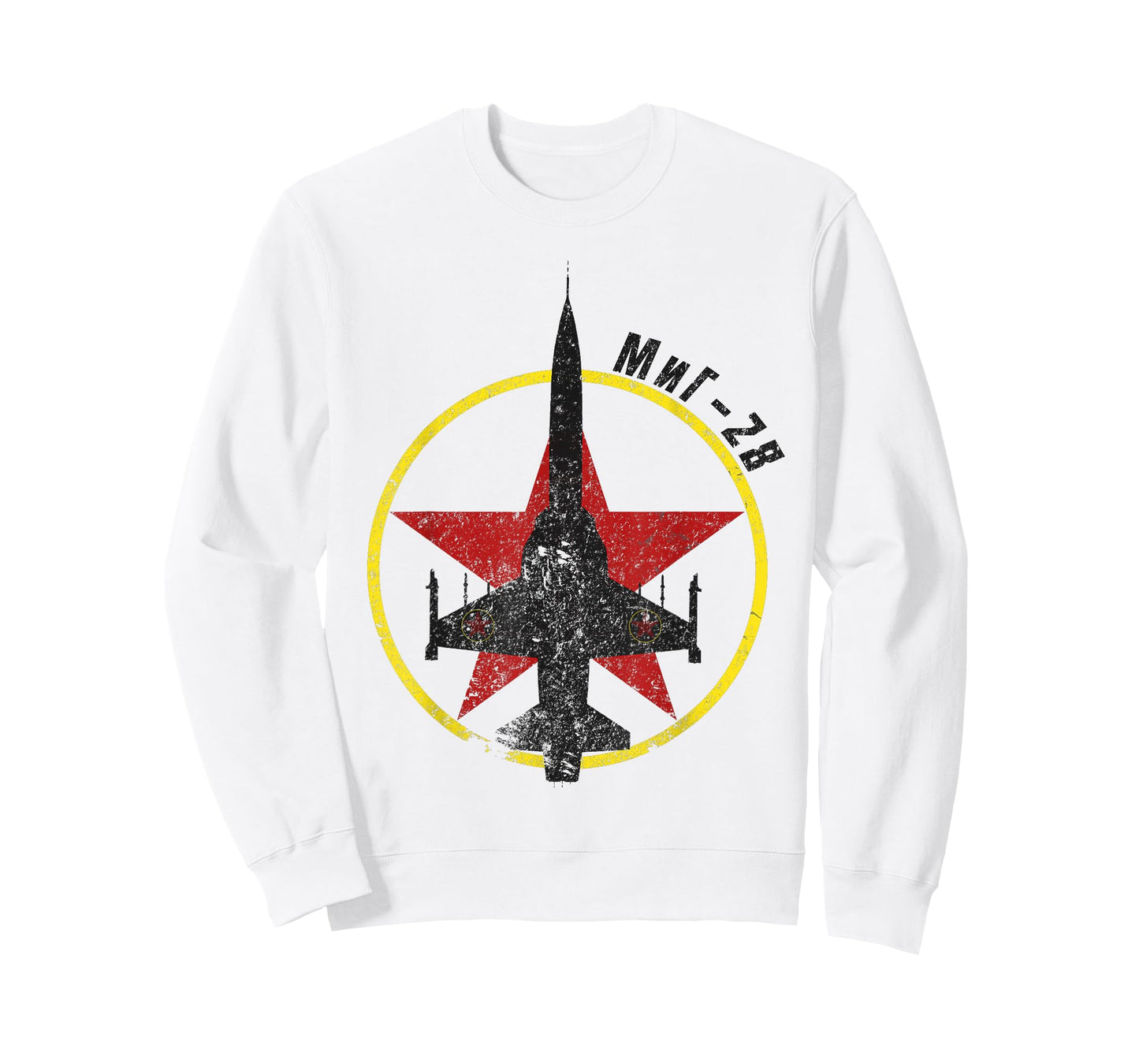 MiG-28 Fictional Soviet Bloc Jet Fighter Red Star T-Shirt T-Shirt