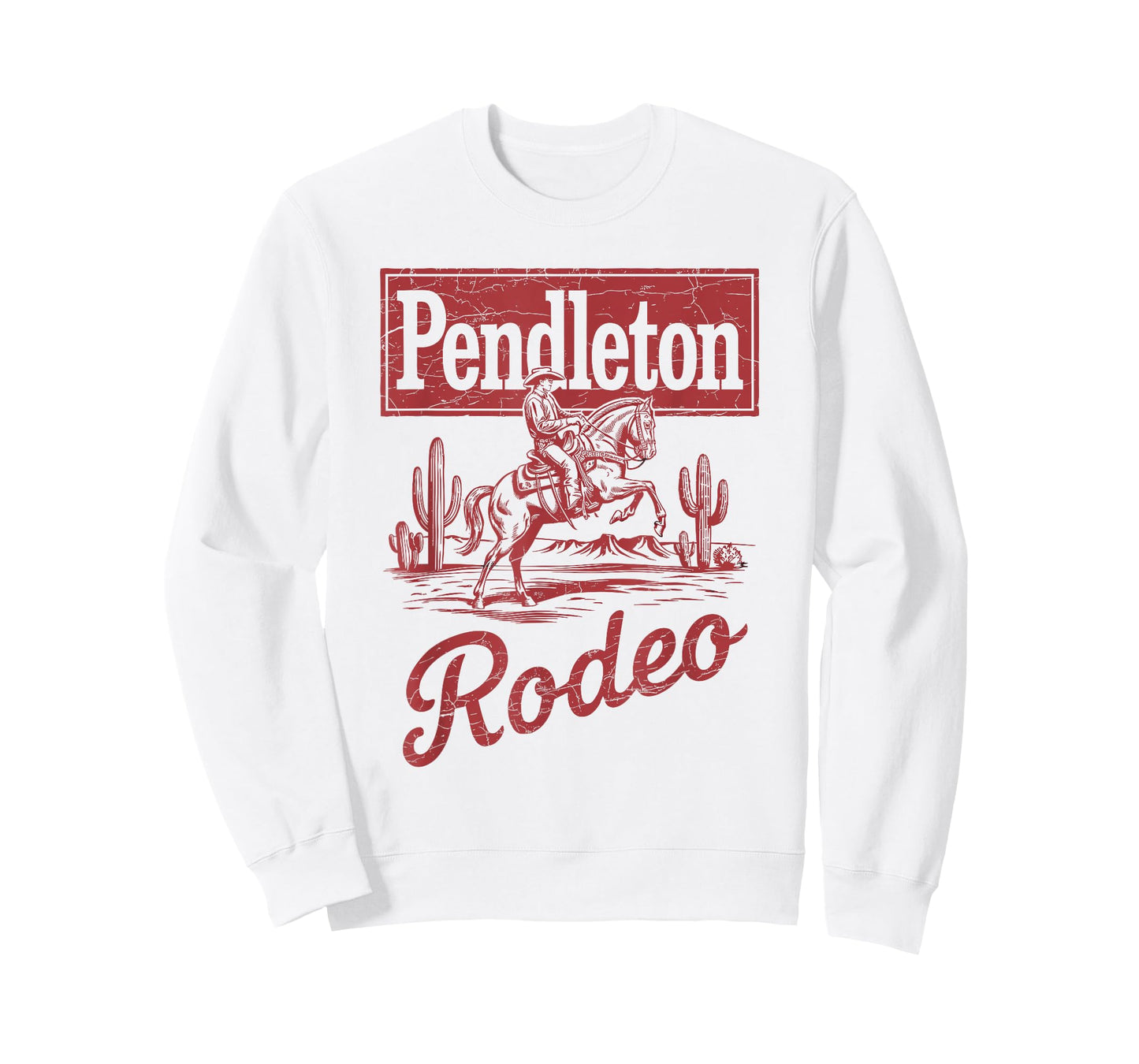 Pendleton Rodeo, Vintage Cowboy Western Horse Bronc Riding T-Shirt
