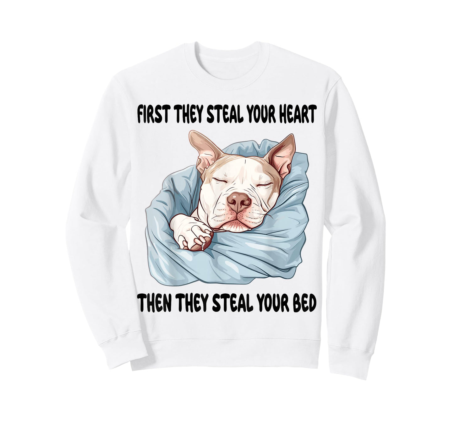Pitbull Sleeping Pajamas Nightgown T-Shirt