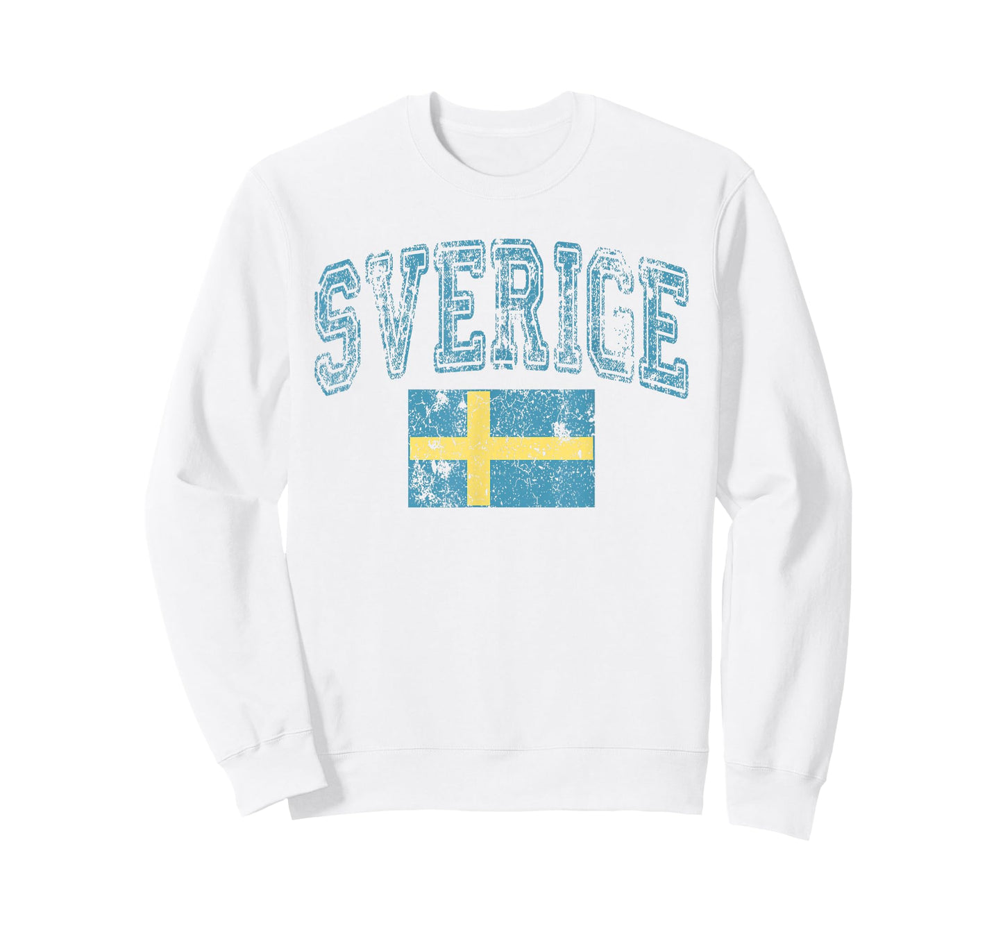 Vintage Retro Faded Sverige Sweden Flag Swedish Pride T-Shirt