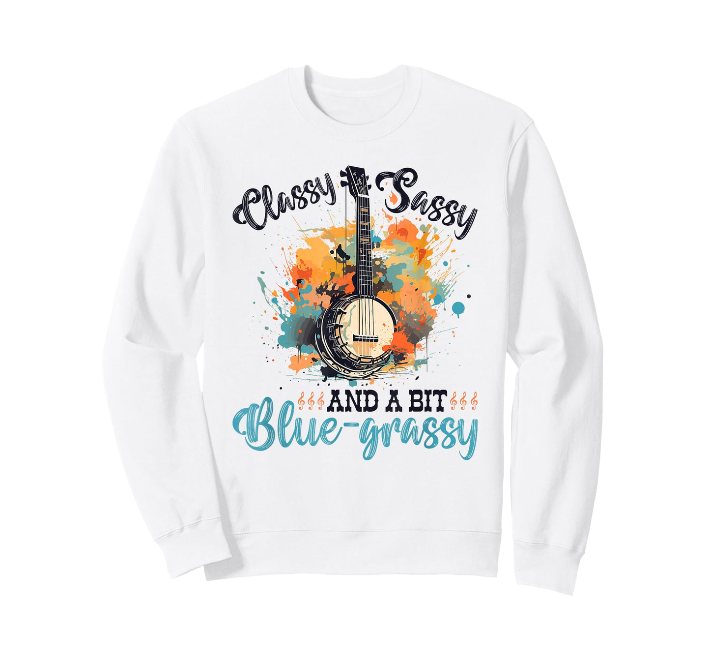 Bluegrass Banjo, Classy Sassy, Women Bluegrass Music T-Shirt